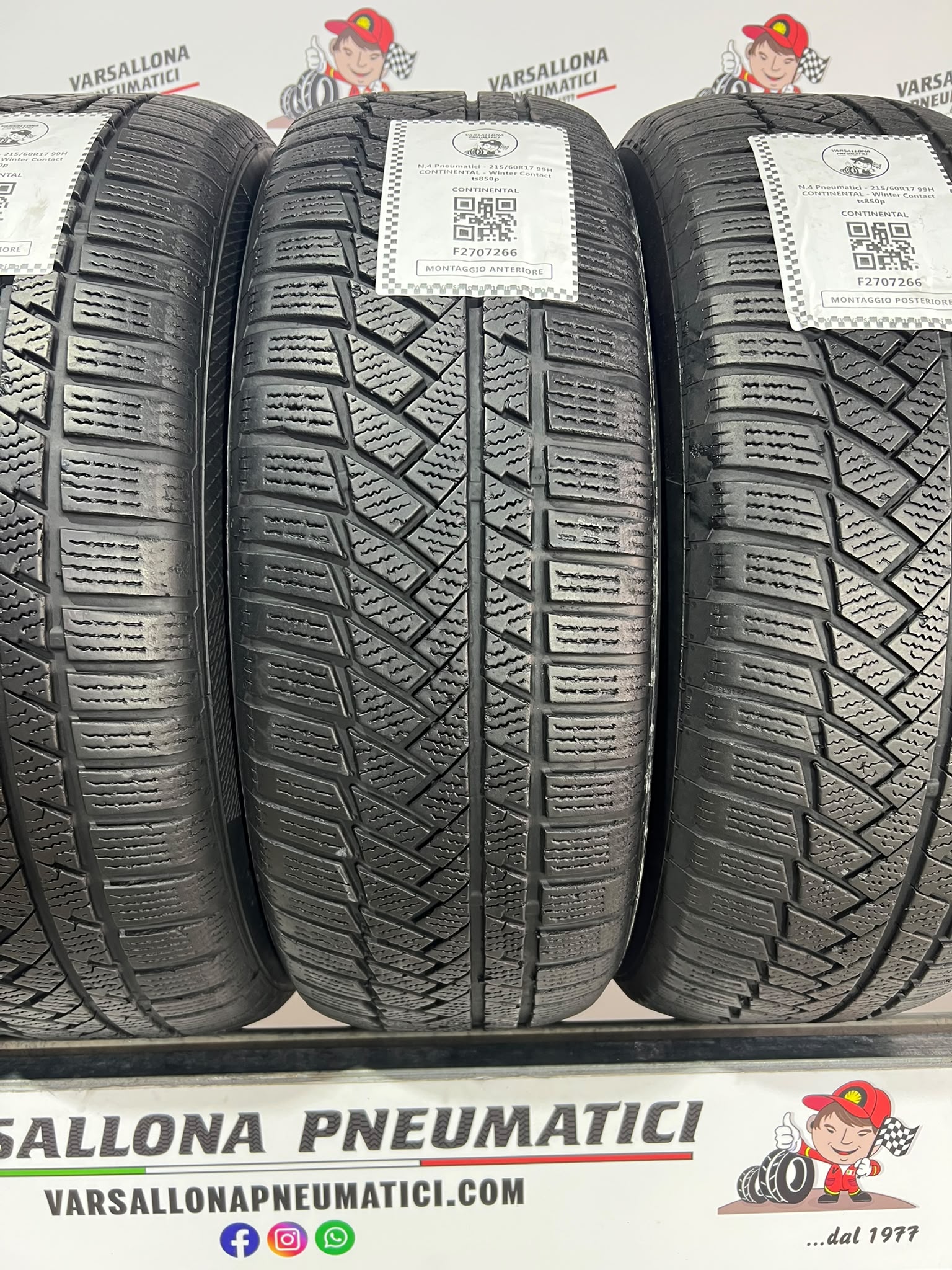 N.4 Pneumatici - 215/60R17 99H CONTINENTAL - Winter Contact TS850p - immagine 2