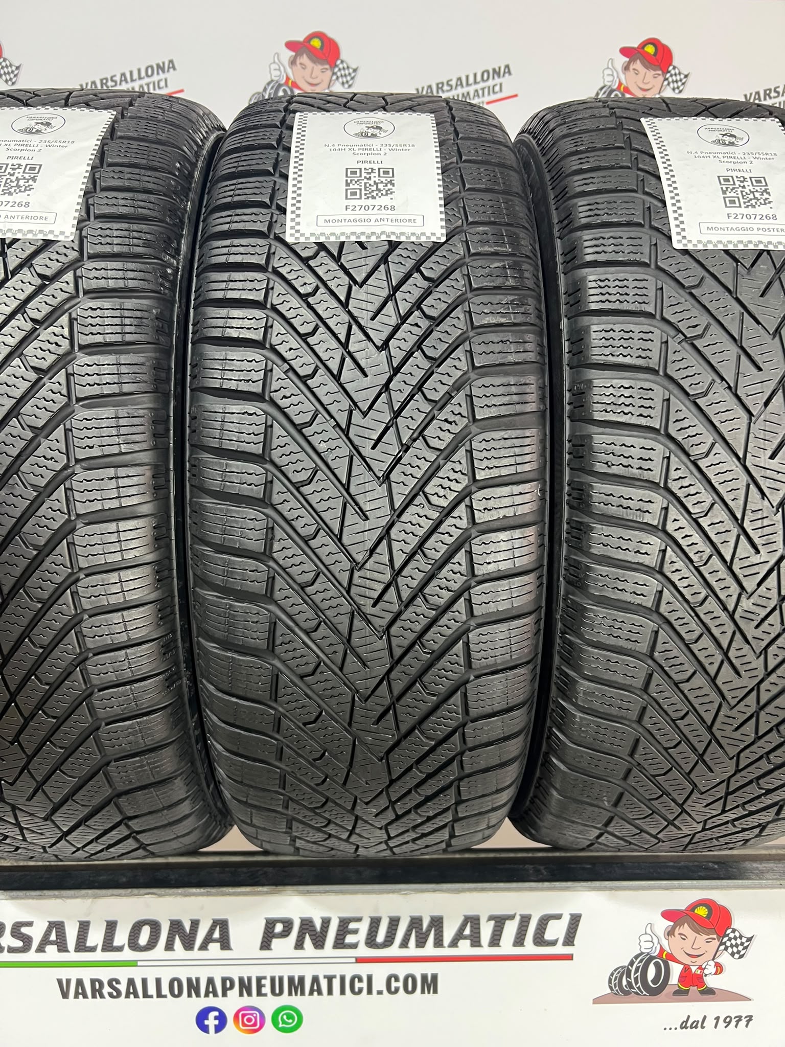 N.4 Pneumatici - 235/55R18 104H XL PIRELLI - Winter Scorpion 2 - immagine 2