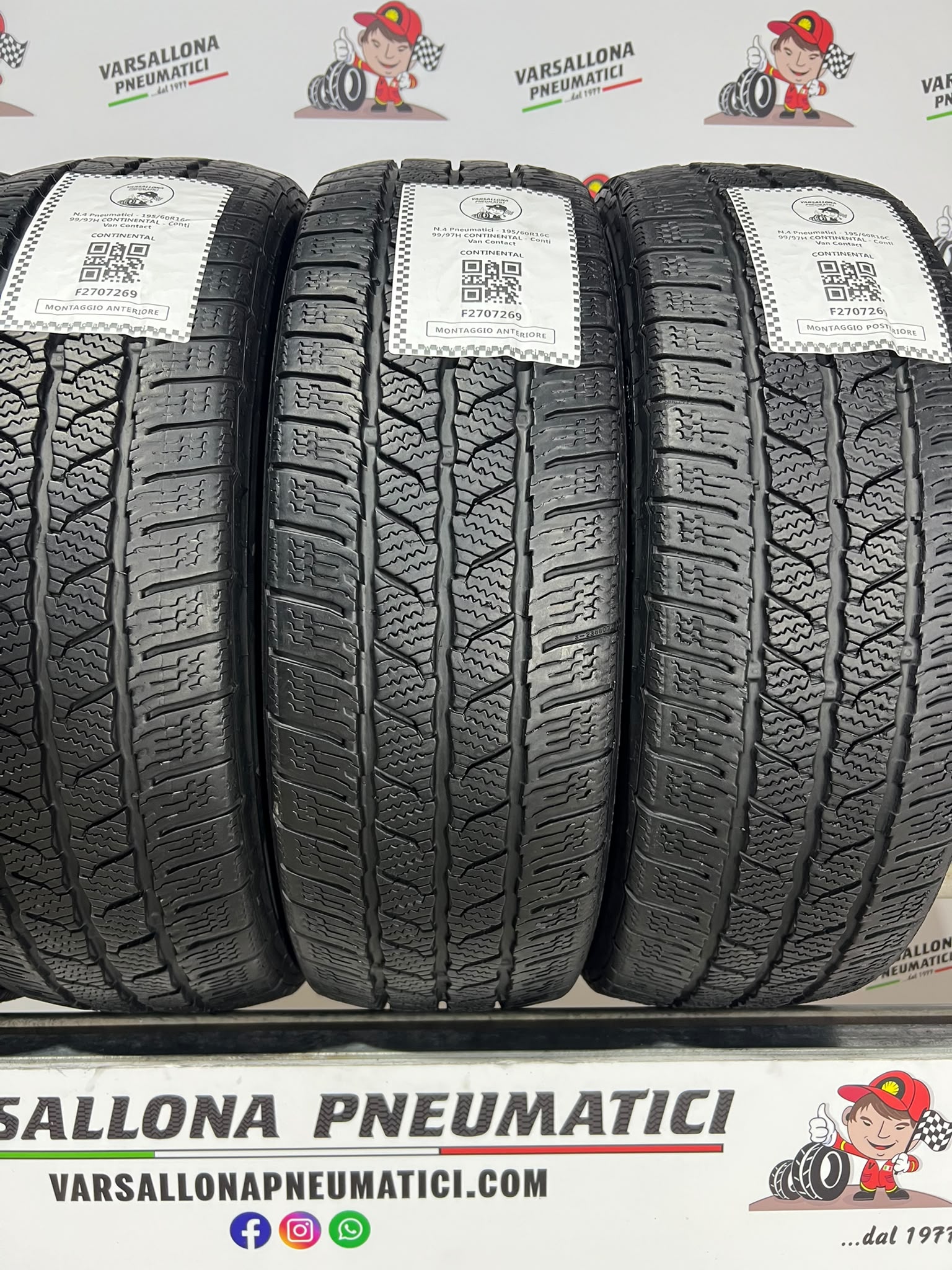 N.4 Pneumatici - 195/60R16C 99/97H CONTINENTAL - Conti Van Contact - immagine 2