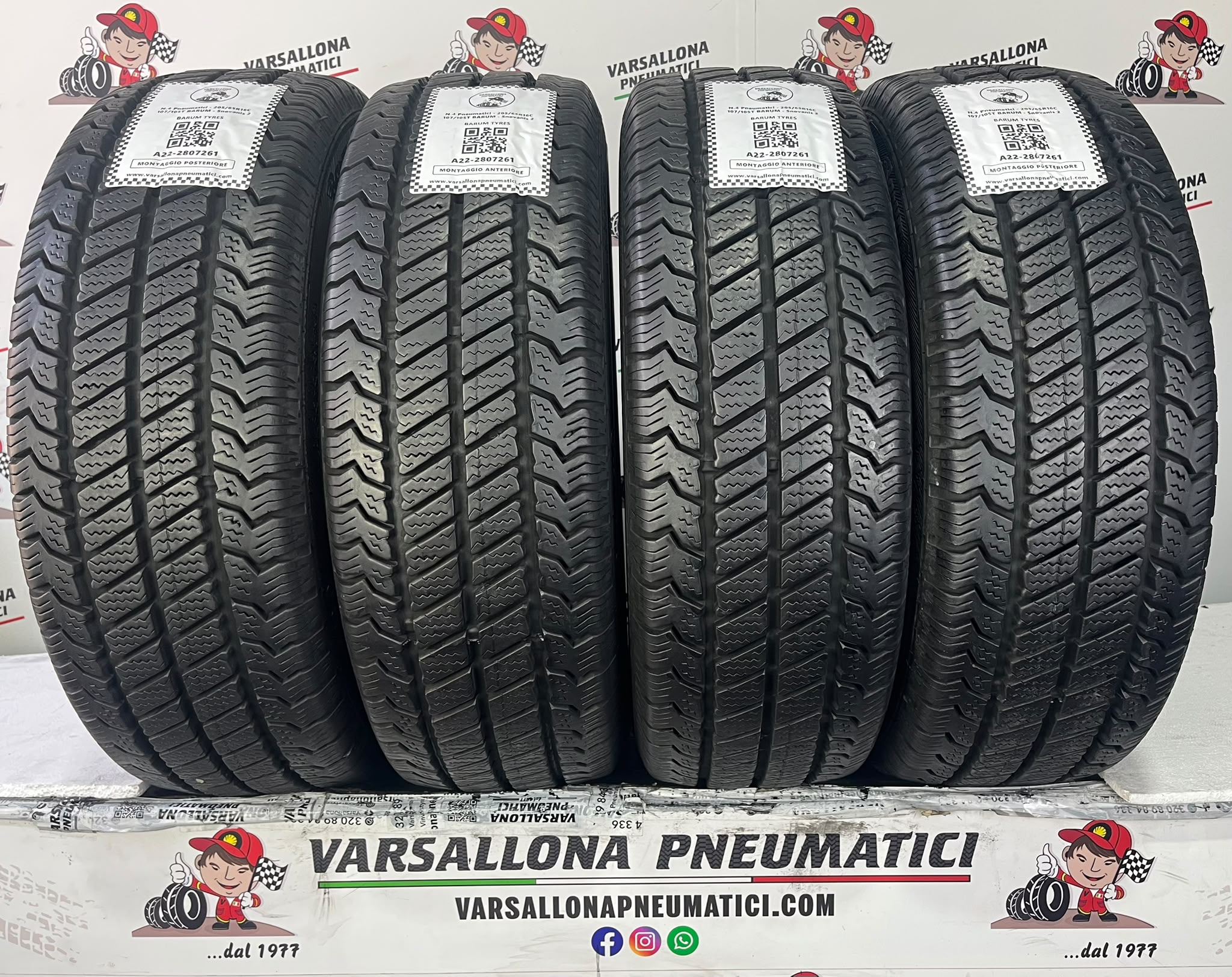 N.4 Pneumatici - 205/65R16C 107/105T BARUM - Snovanis 2