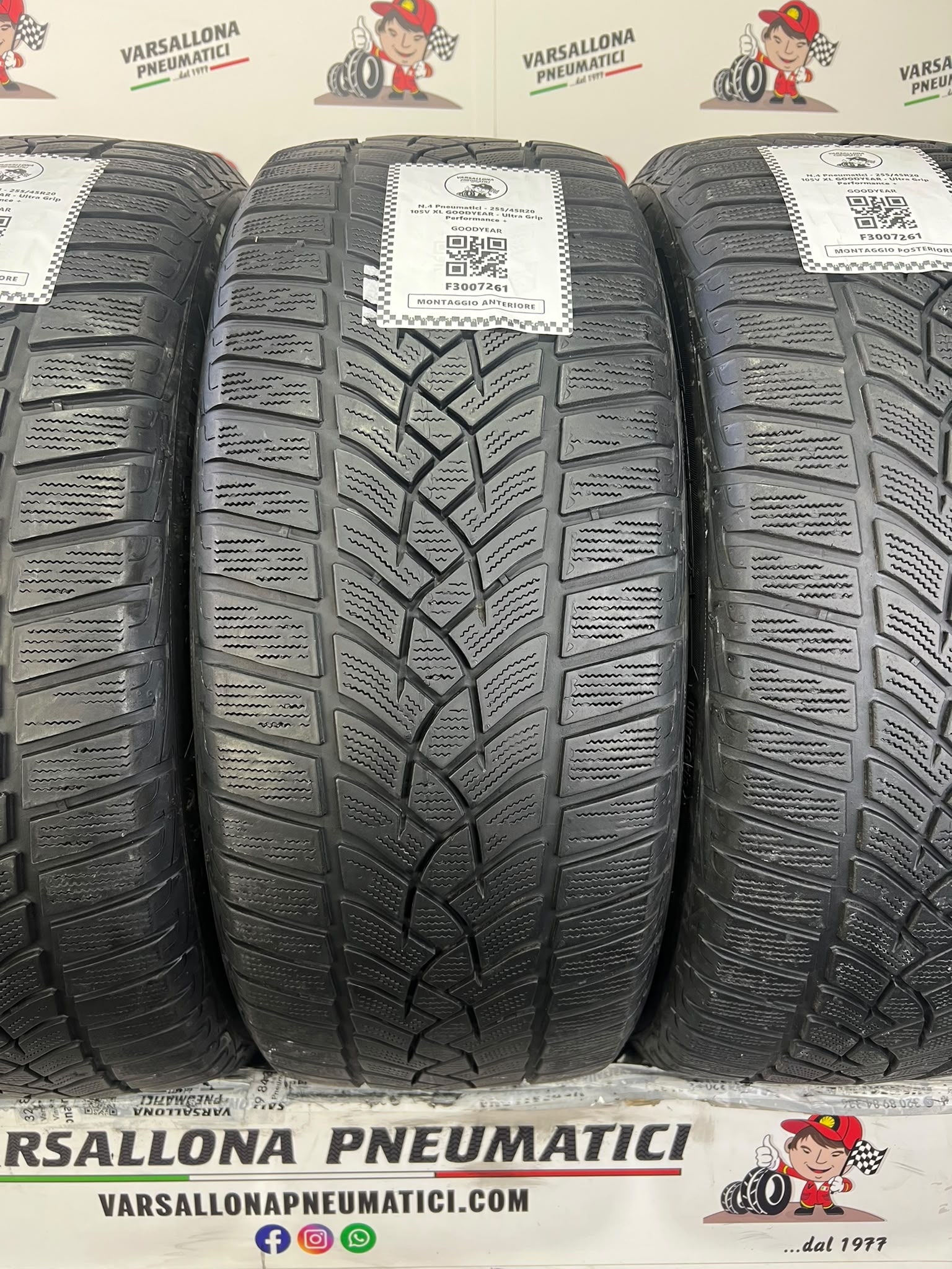 N.4 Pneumatici - 255/45R20 105V XL GOODYEAR - Ultra Grip Performance + - immagine 2