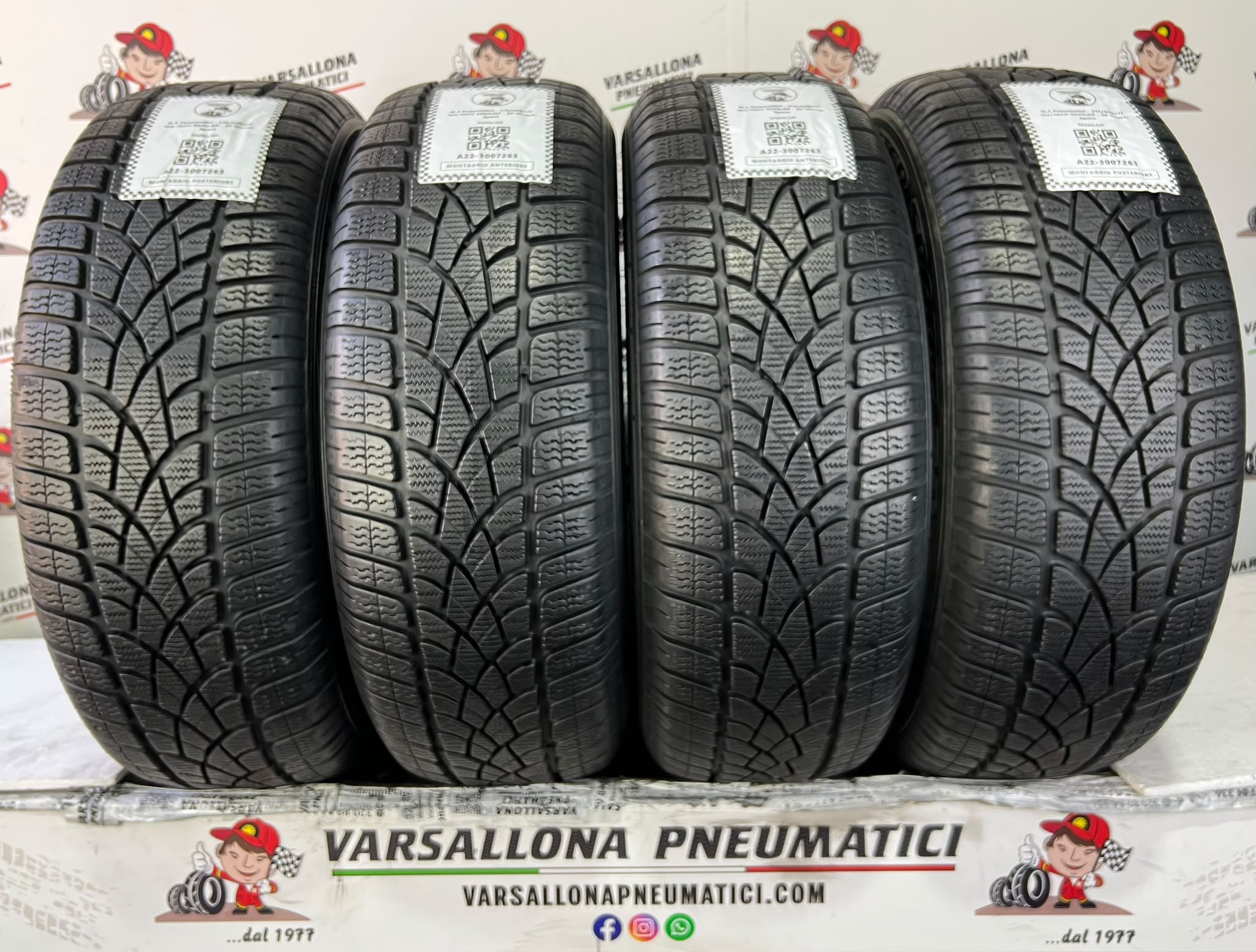 N.4 Pneumatici - 215/60R17C 104/102H DUNLOP - SP Winter Sport