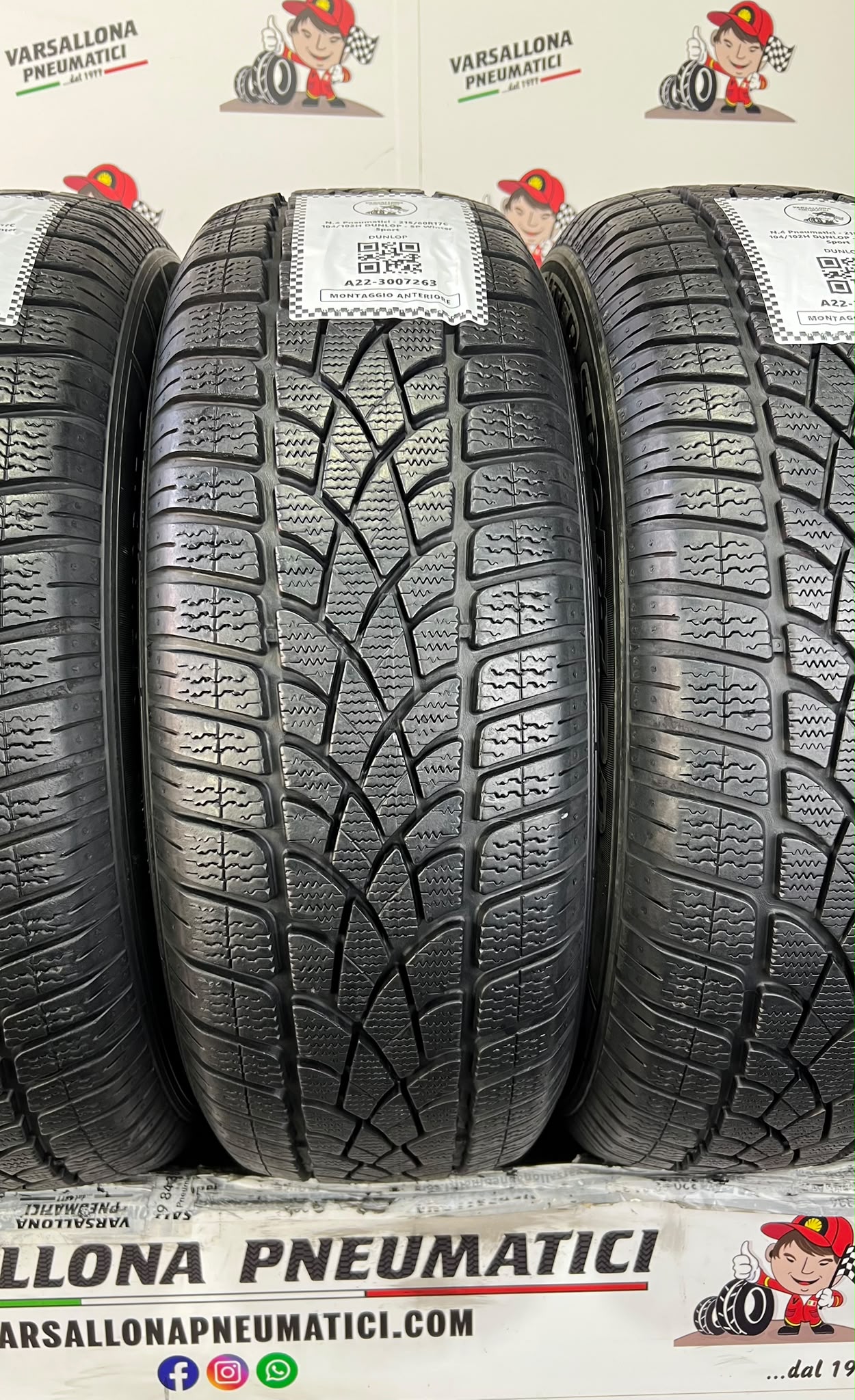 N.4 Pneumatici - 215/60R17C 104/102H DUNLOP - SP Winter Sport - immagine 2