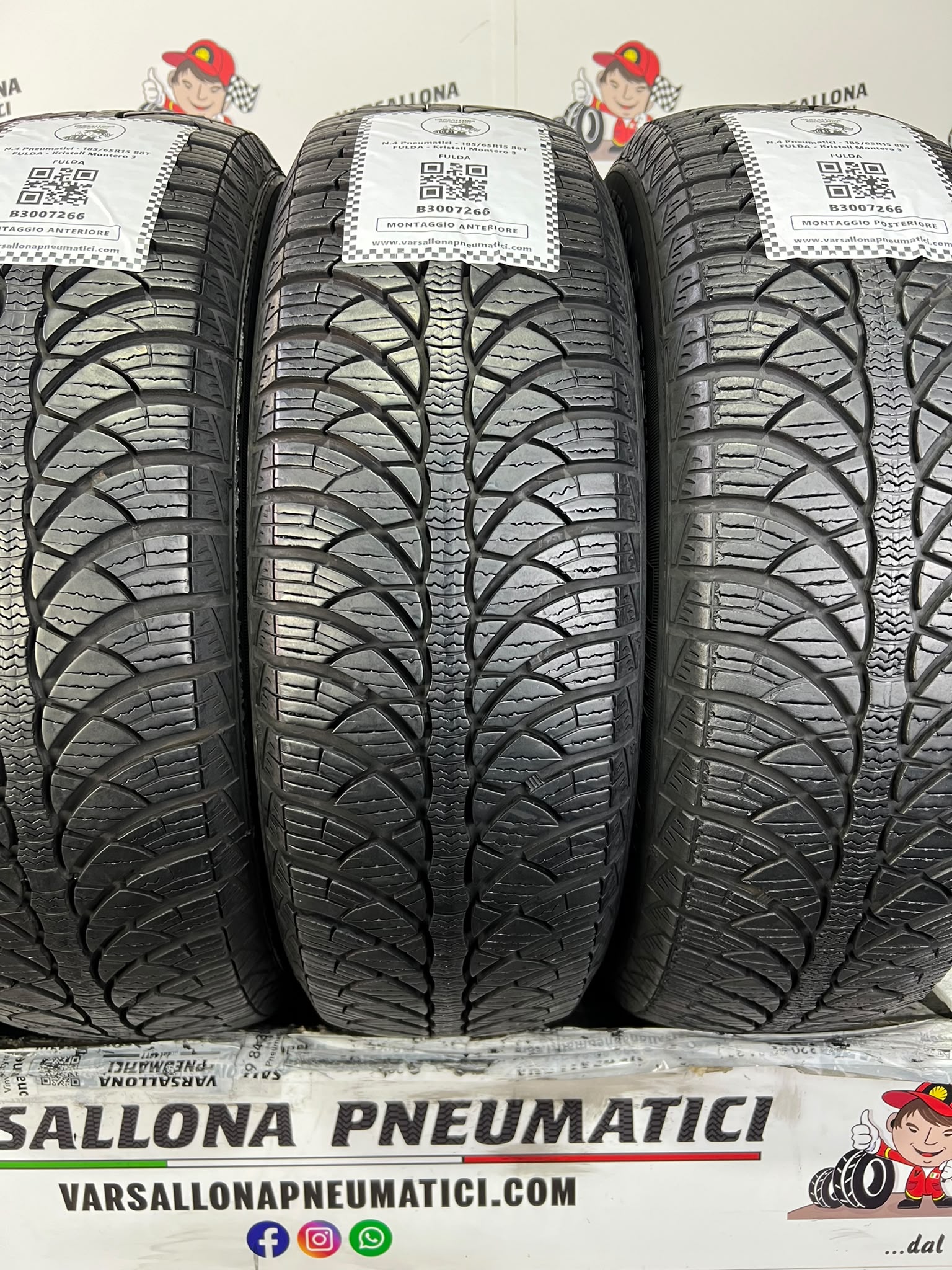 N.4 Pneumatici - 185/65R15 88T FULDA - Kristall Montero 3 - immagine 2