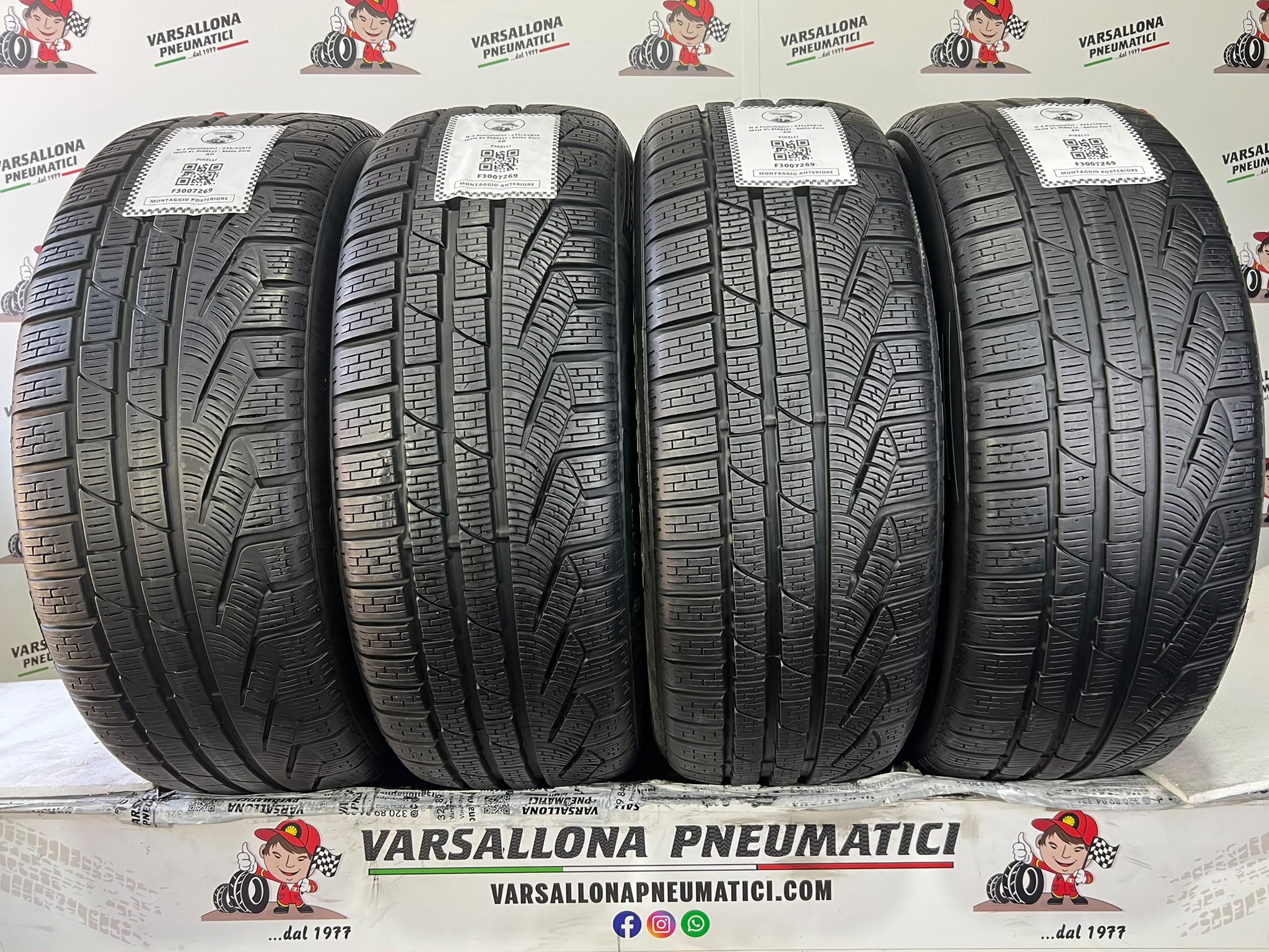 N.4 Pneumatici - 235/55R18 104H XL PIRELLI - Sottozero Winter 210 AO