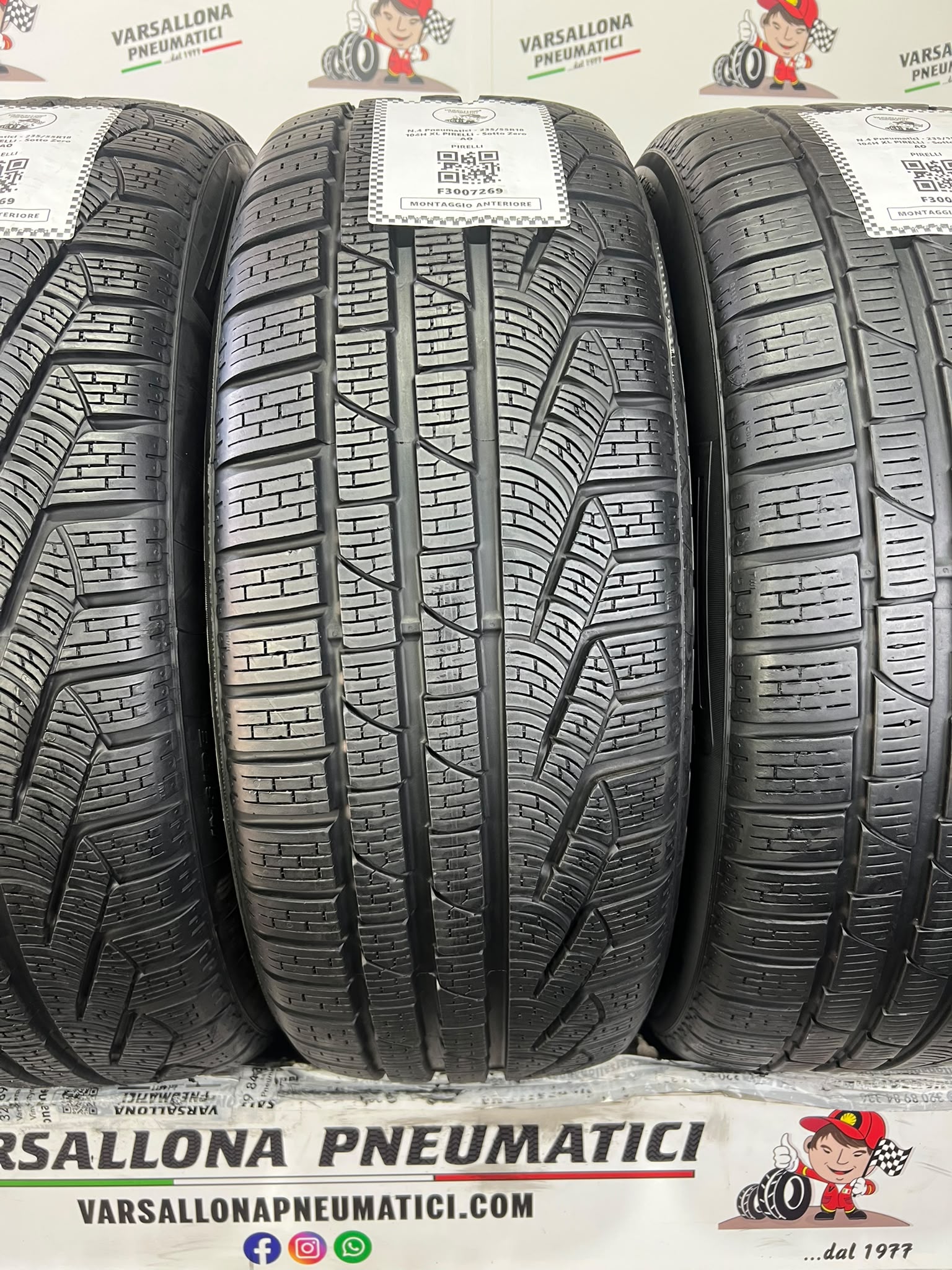 N.4 Pneumatici - 235/55R18 104H XL PIRELLI - Sottozero Winter 210 AO - immagine 2