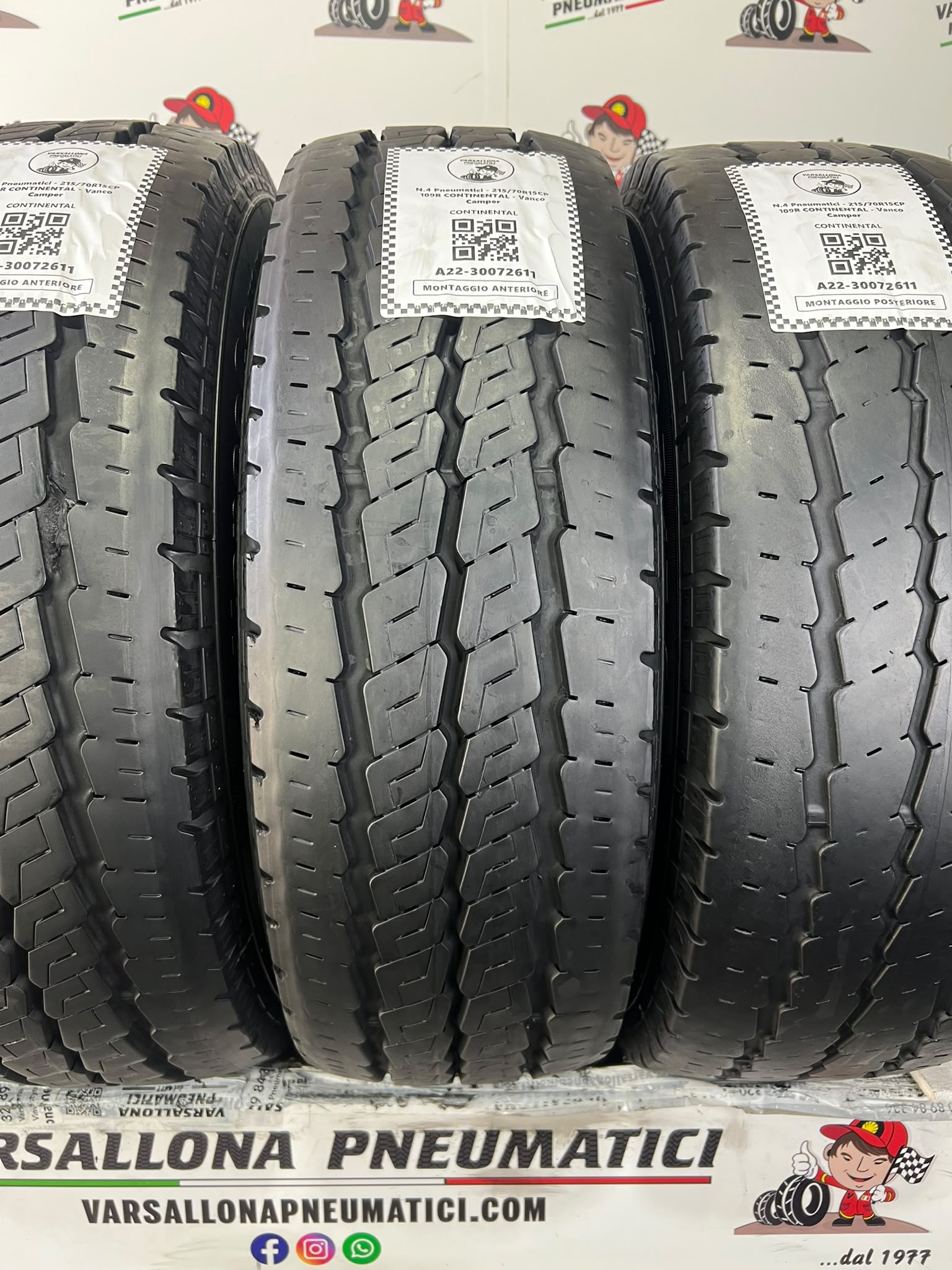N.4 Pneumatici - 215/70R15CP 109R CONTINENTAL - Vanco Camper - immagine 2