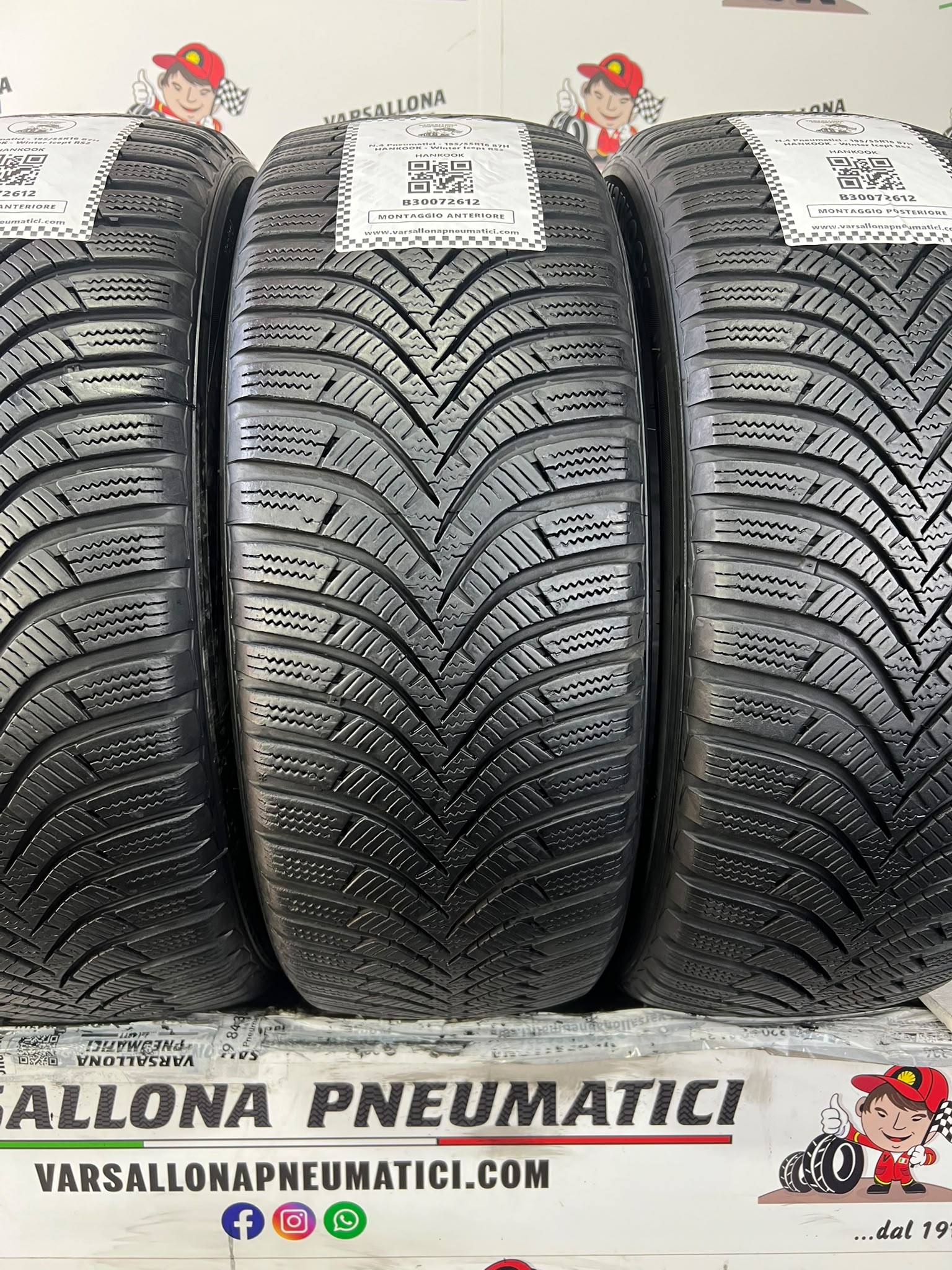 N.4 Pneumatici - 195/55R16 87H HANKOOK - Winter Icept RS2 - immagine 2