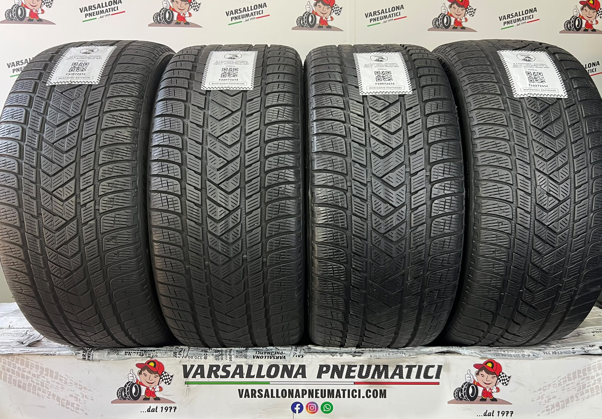 N.4 Pneumatici - 265/40R21 105V XL + 295/35R21 107V XL PIRELLI - Scorpion Winter MGT