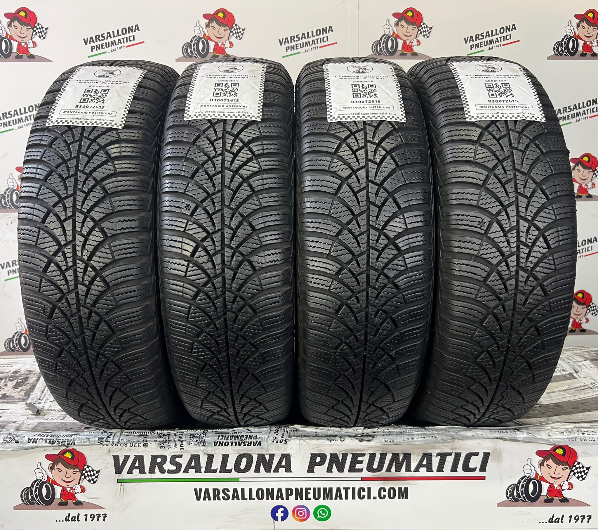 N.4 Pneumatici - 185/65R15 88T GOODYEAR - Ultra Grip 9+