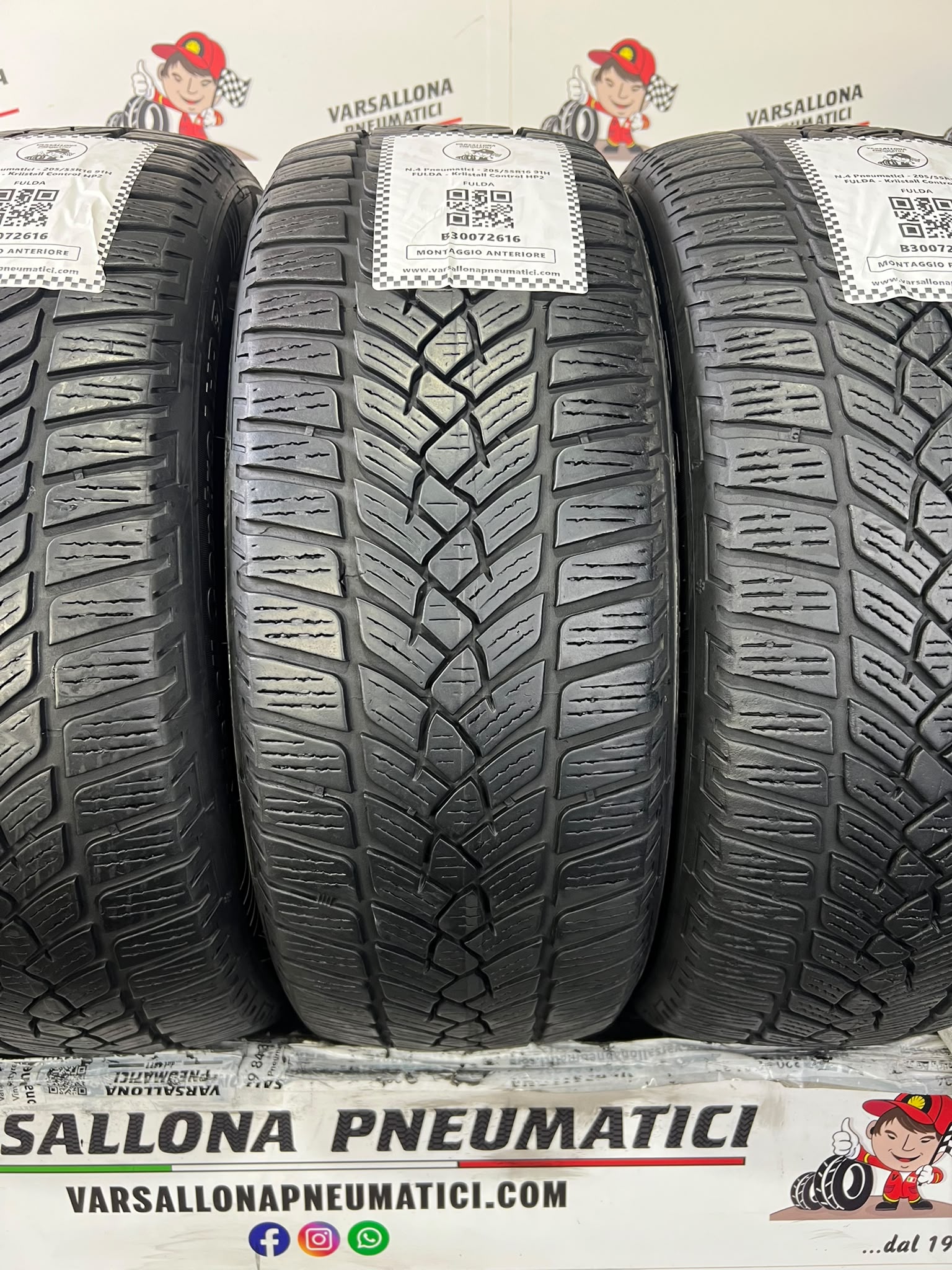N.4 Pneumatici - 205/55R16 91H FULDA - Kriistall Control HP2 - immagine 2