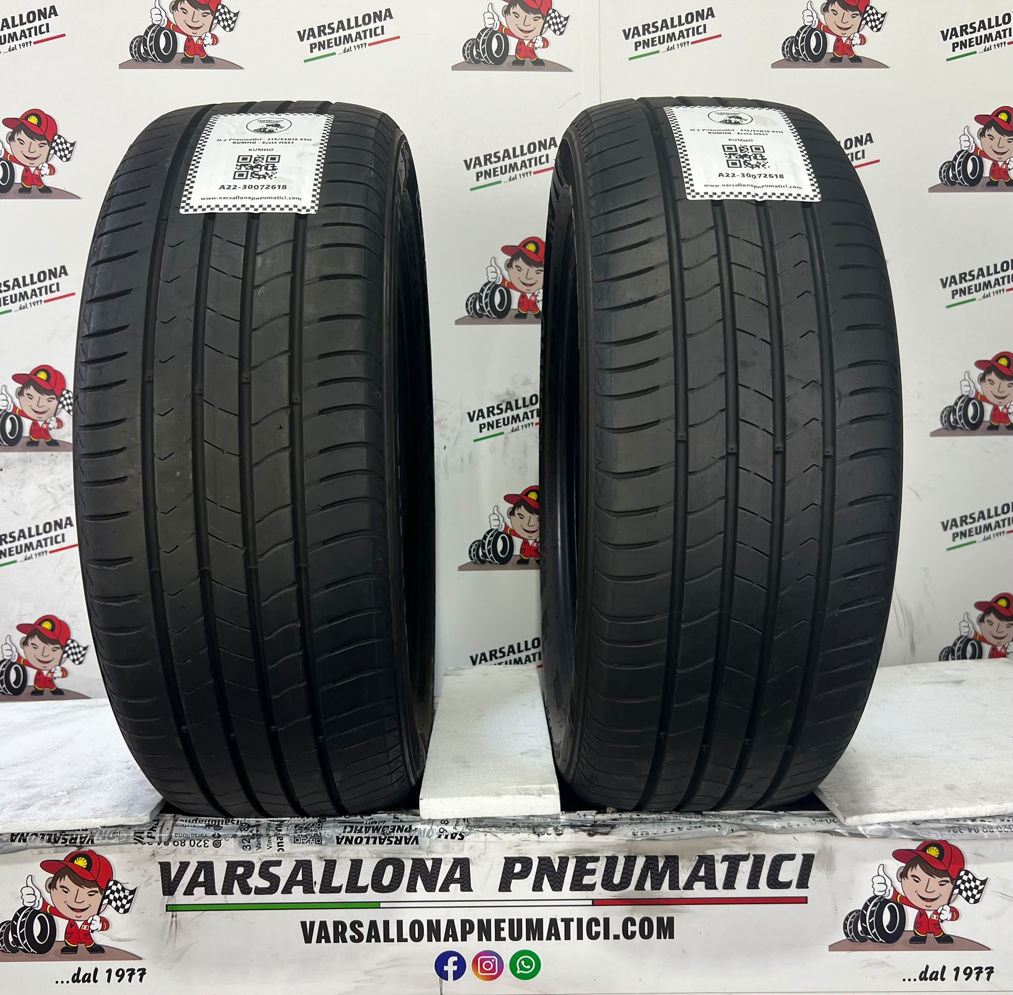 N.2 Pneumatici - 215/55R18 95H KUMHO - Ecsta HS51