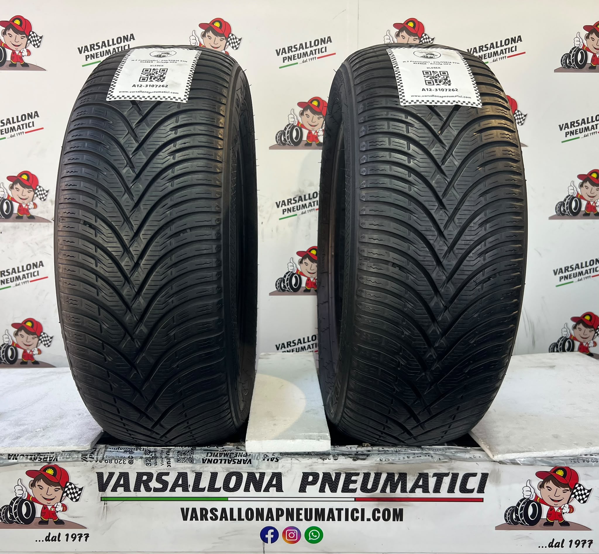N.2 Pneumatici - 215/55R16 97H KLEBER - Krisalp HP3