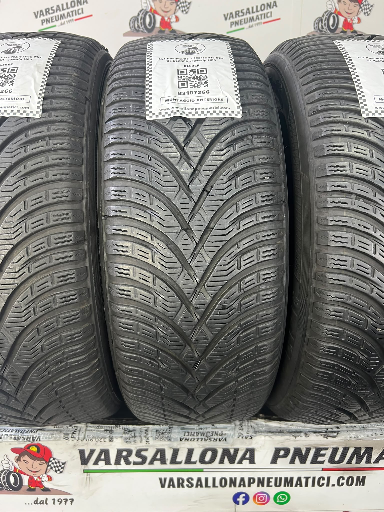 N.4 Pneumatici - 195/55R16 91H XL KLEBER - Krisalp HP3 - immagine 2