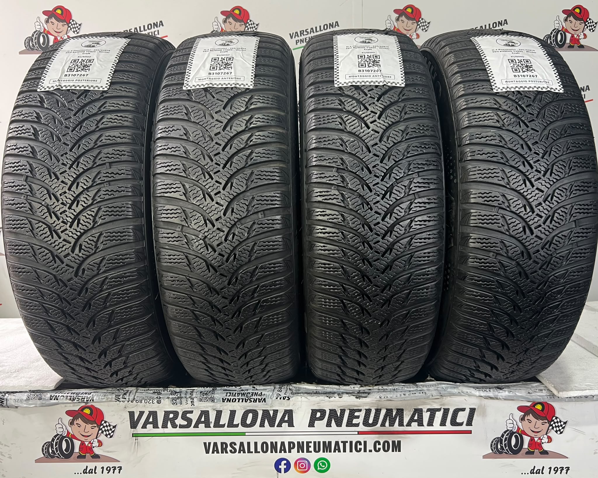 N.4 Pneumatici - 205/60R16 96H XL KUMHO TYRES - Winter Craft