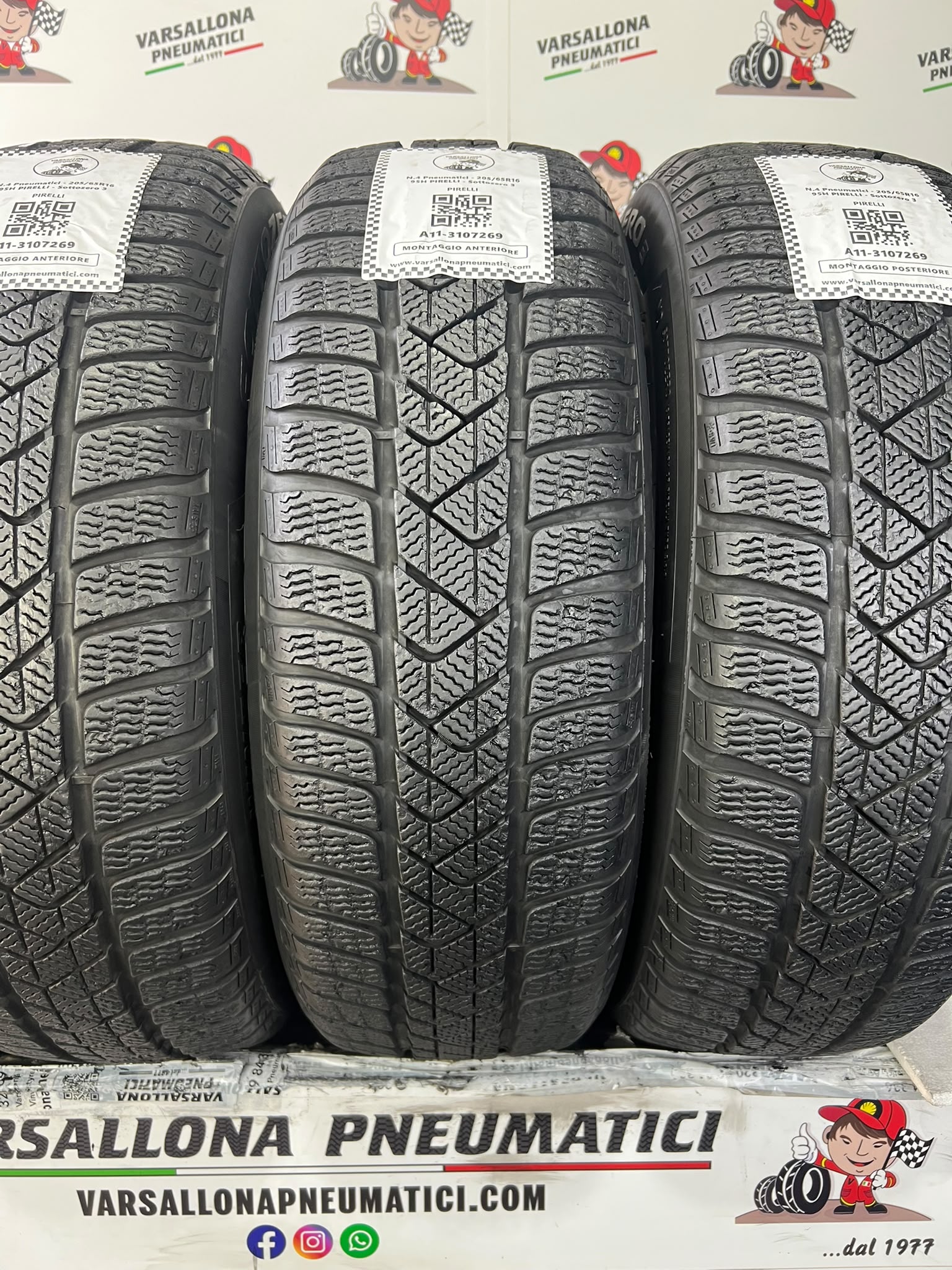 N.4 Pneumatici - 205/65R16 95H PIRELLI - Sottozero 3 Winter - immagine 2