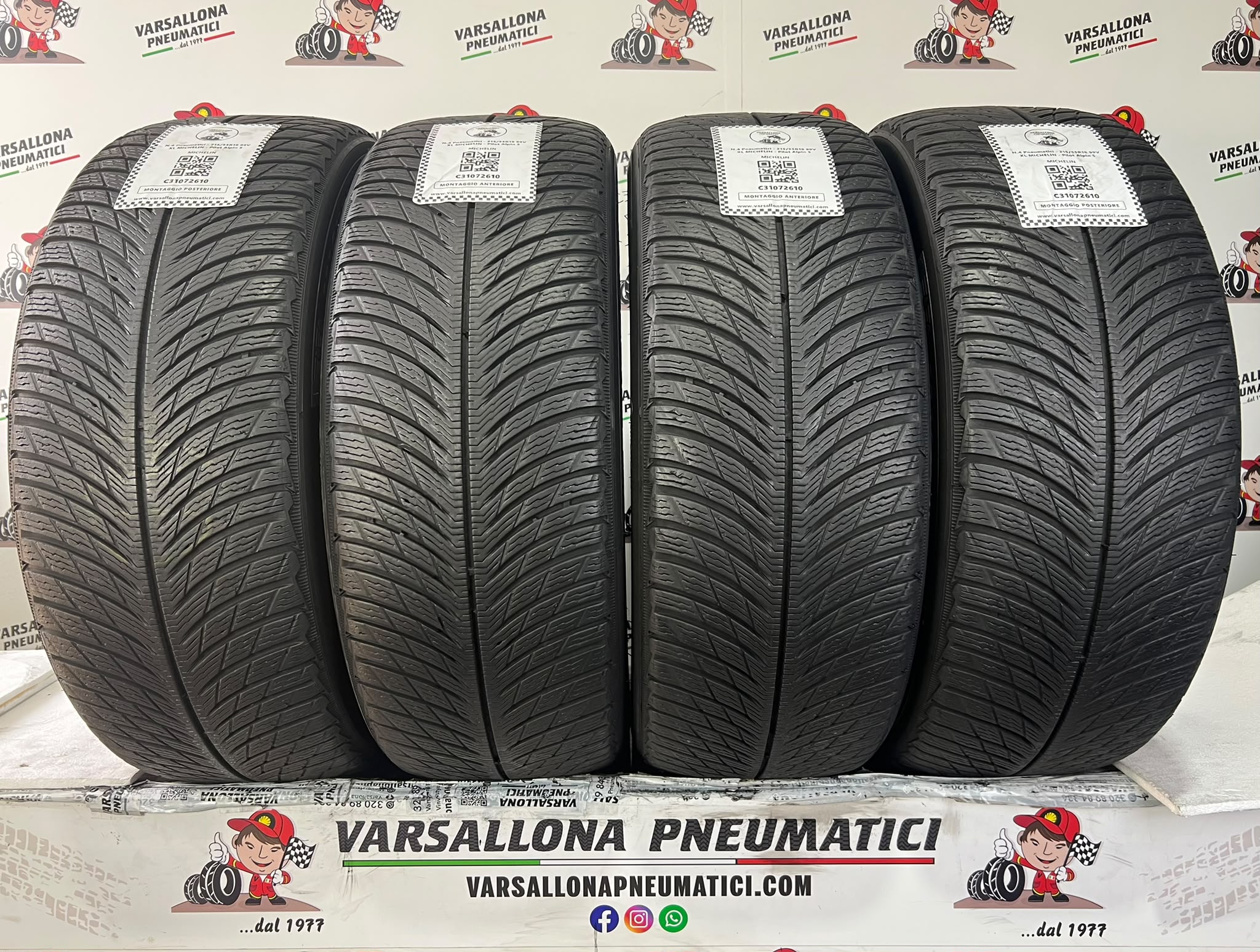 N.4 Pneumatici - 215/55R18 99V XL MICHELIN - Pilot Alpin 5