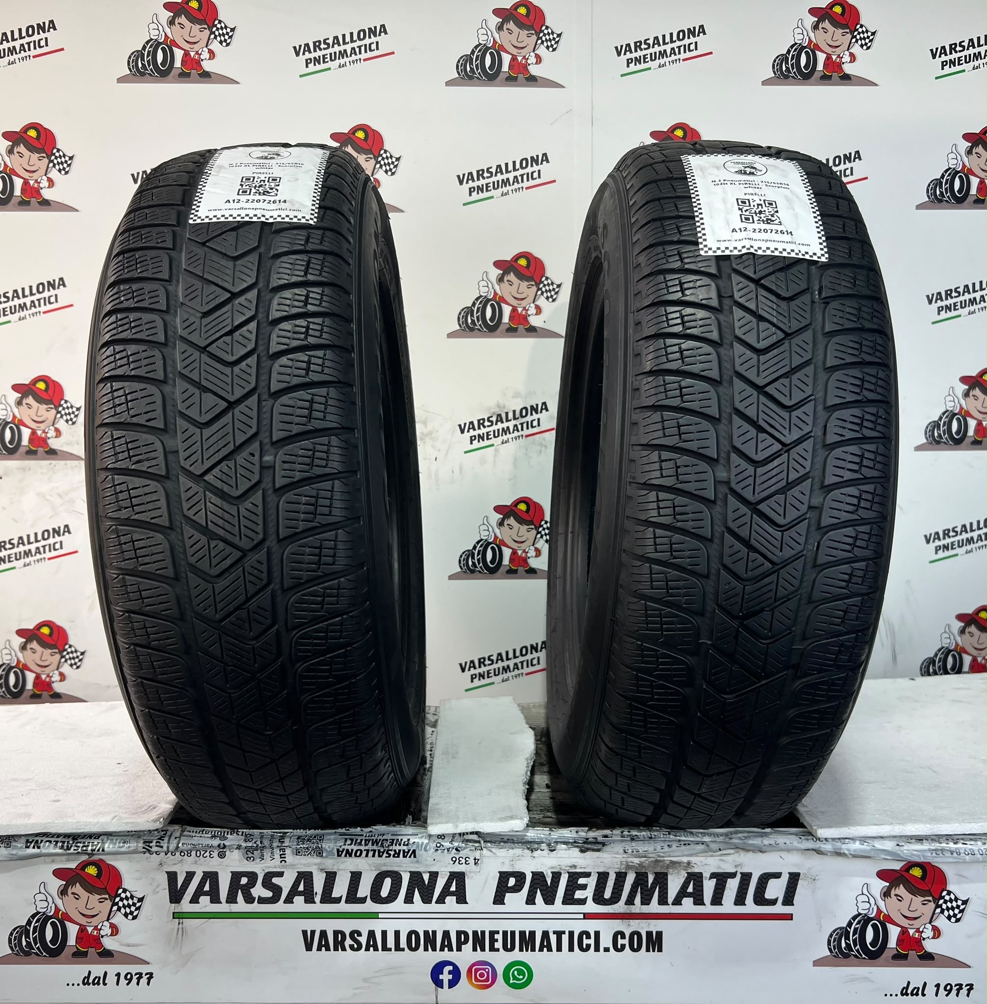 N.2 Pneumatici - 215/65R16 102H XL PIRELLI - Scorpion winter