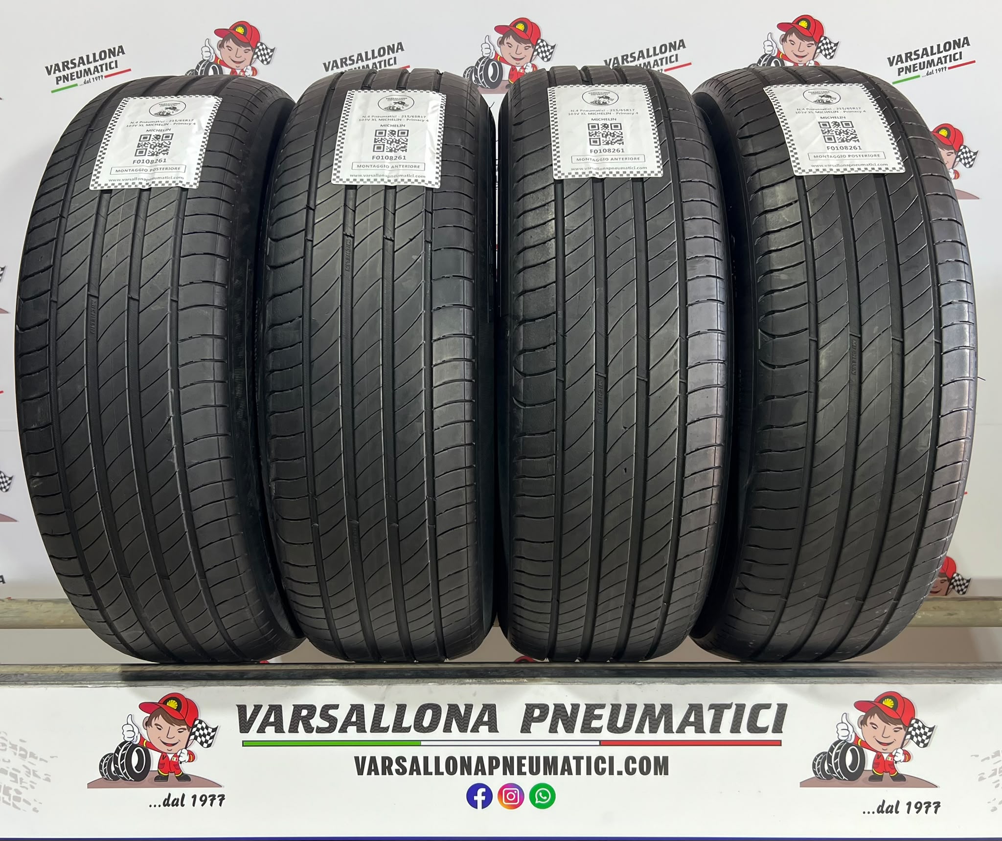 N.4 Pneumatici - 215/65R17 103V XL MICHELIN - Primacy 4