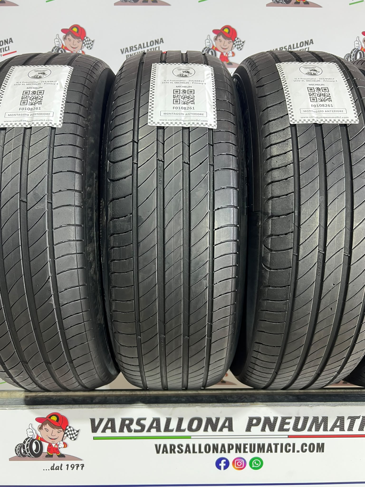 N.4 Pneumatici - 215/65R17 103V XL MICHELIN - Primacy 4 - immagine 2