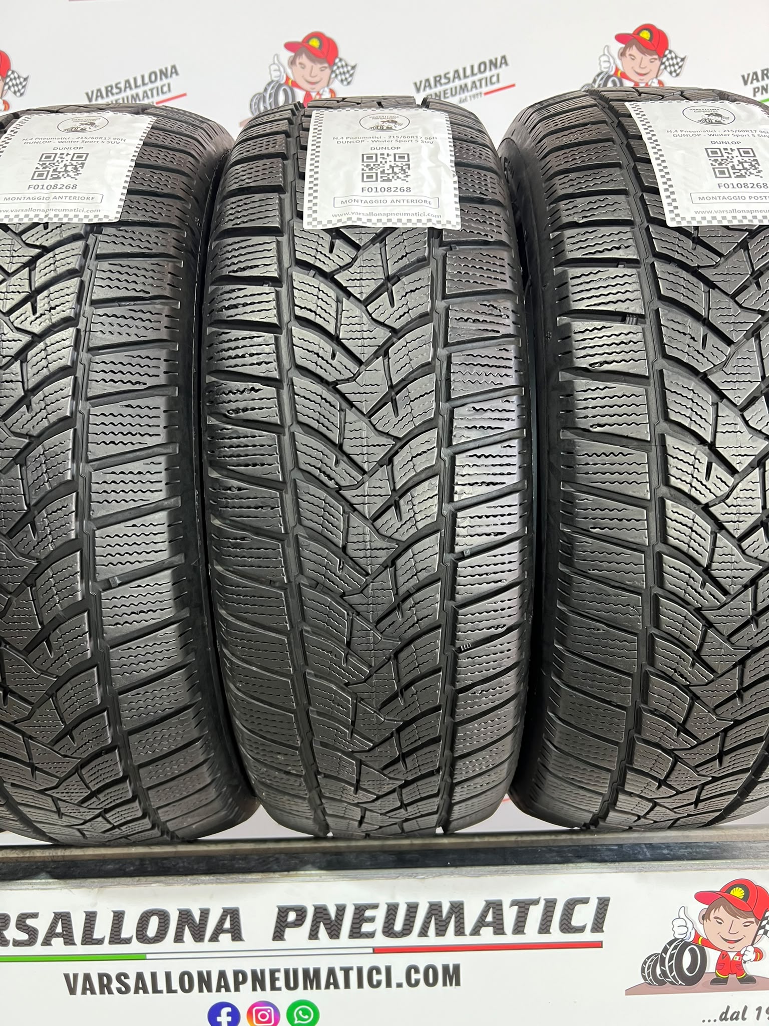 N.4 Pneumatici - 215/60R17 96H DUNLOP - Winter Sport 5 SUV - immagine 2