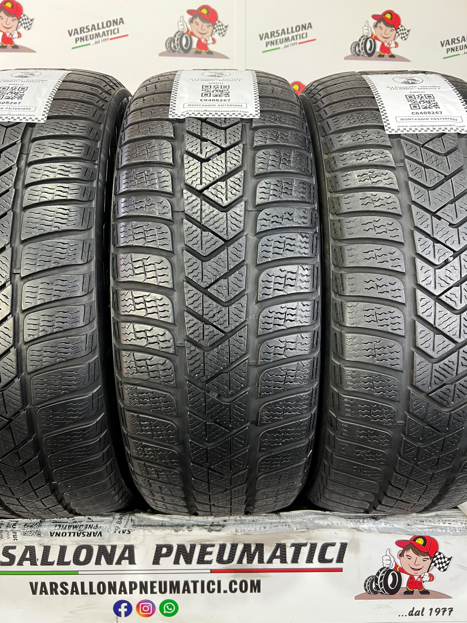 N.4 Pneumatici - 225/55R17 97H PIRELLI - Sottozero 3 Winter - immagine 2