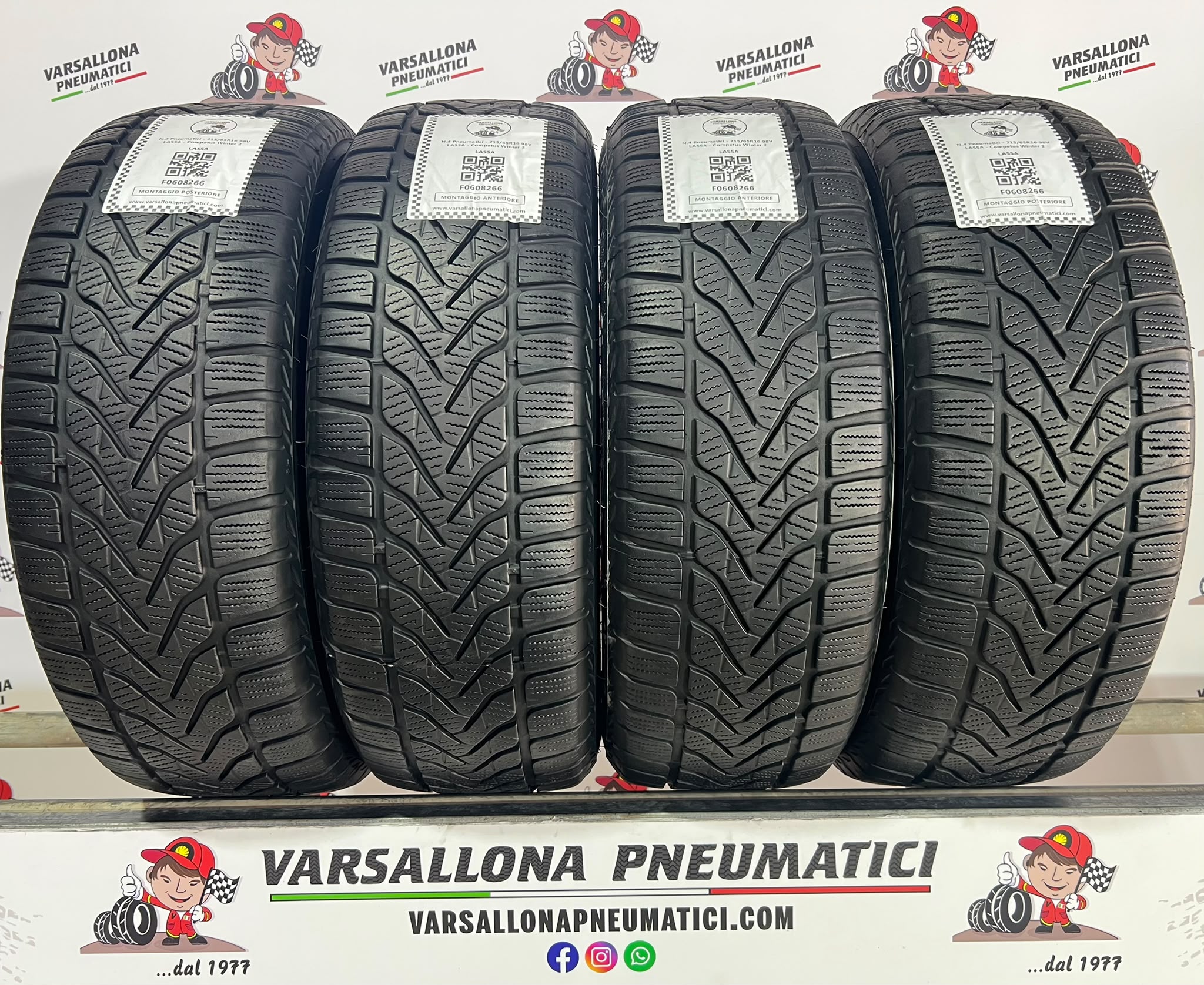 N.4 Pneumatici - 215/65R16 98V LASSA - Competus Winter 2