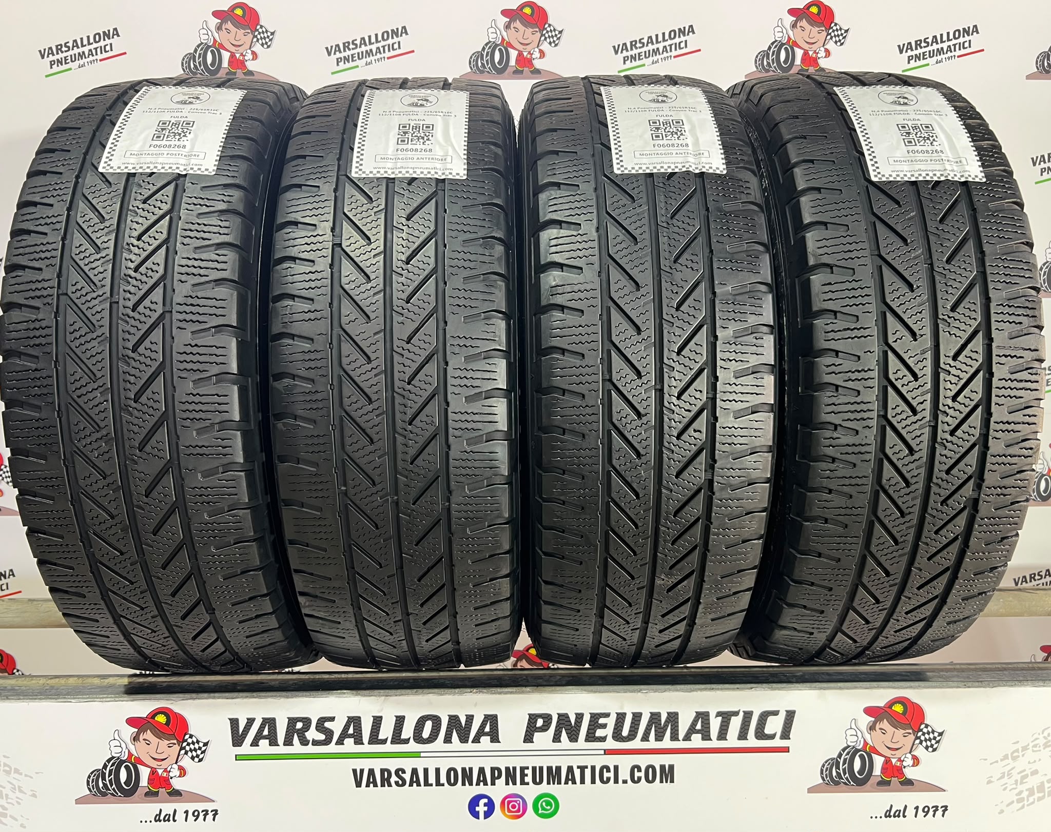 N.4 Pneumatici - 225/65R16C 112/110R FULDA - Conveo Trac 3
