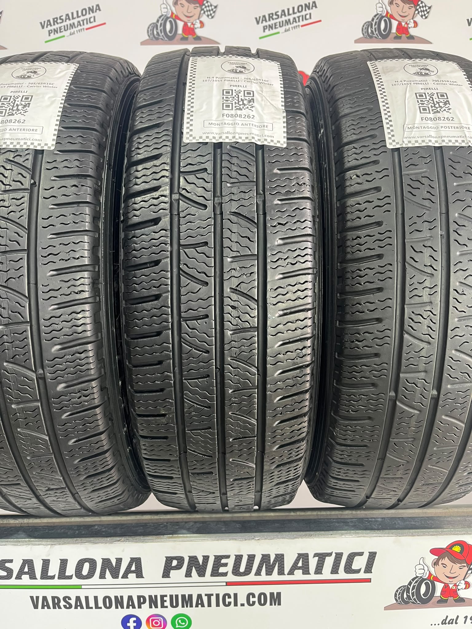N.4 Pneumatici - 205/65R16C 107/105T PIRELLI - Carrier Winter - immagine 2