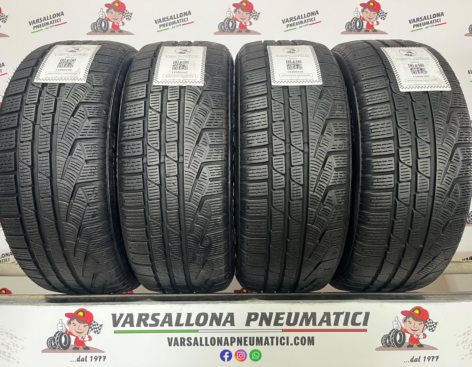 N.4 Pneumatici - 225/50R17 94H XL PIRELLI - Sottozero Winter 210 RFT