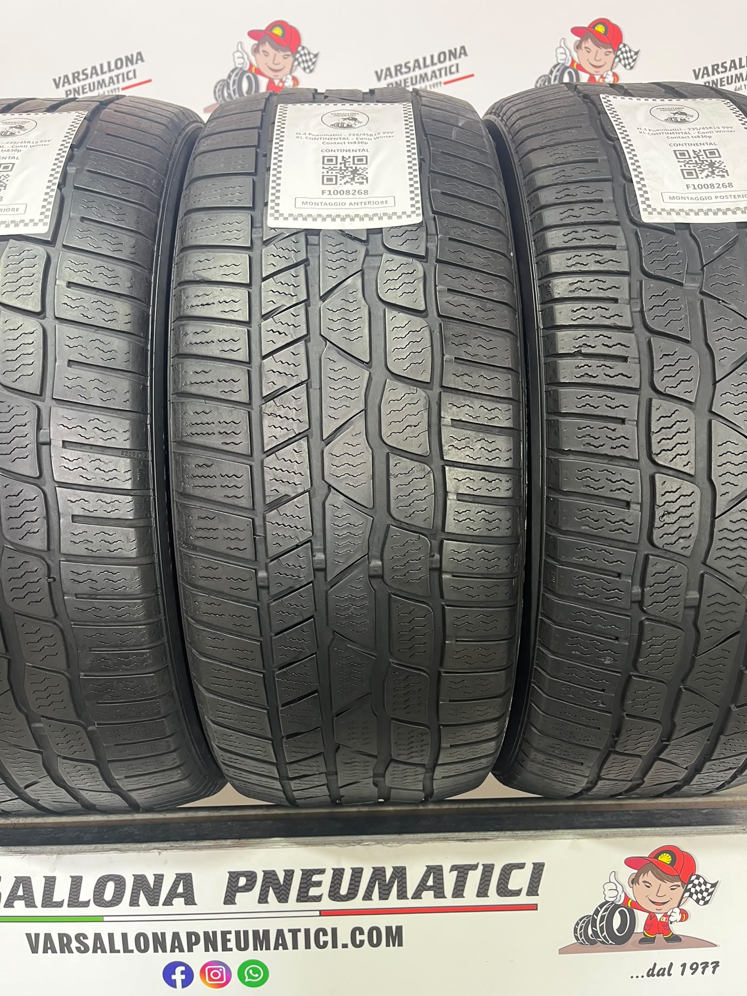 N.4 Pneumatici - 235/45R19 99V XL CONTINENTAL - Conti Winter Contact TS830p - immagine 2