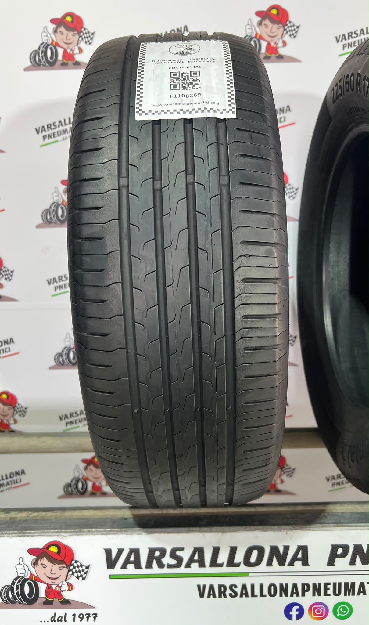 N.2 Pneumatici - 225/60R17 99H CONTINENTAL - Eco Contact 6 - immagine 2