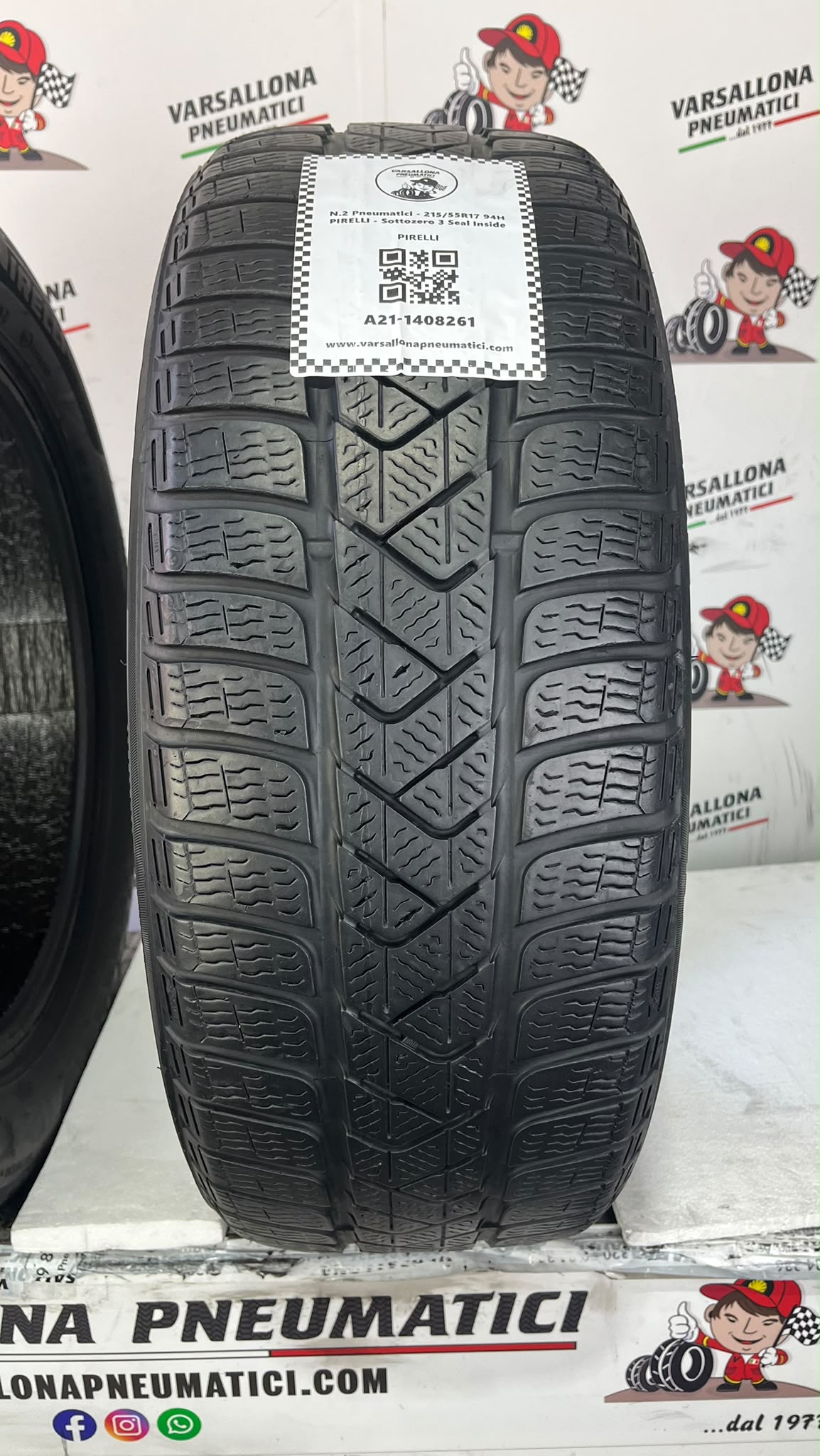 N.2 Pneumatici - 215/55R17 94H PIRELLI - Sottozero 3 Seal Inside - immagine 2