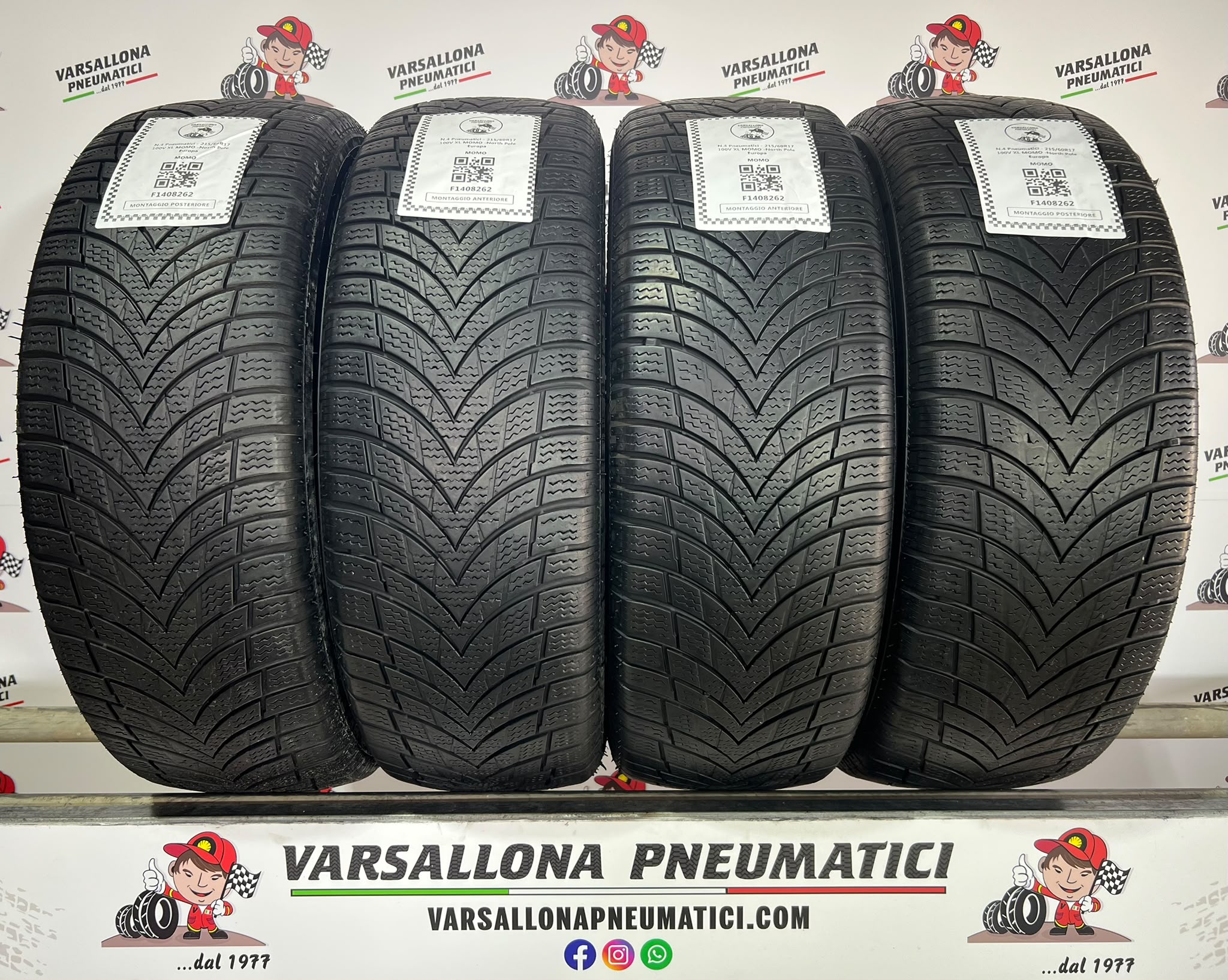 N.4 Pneumatici - 215/60R17 100V XL MOMO - North Pole Europa