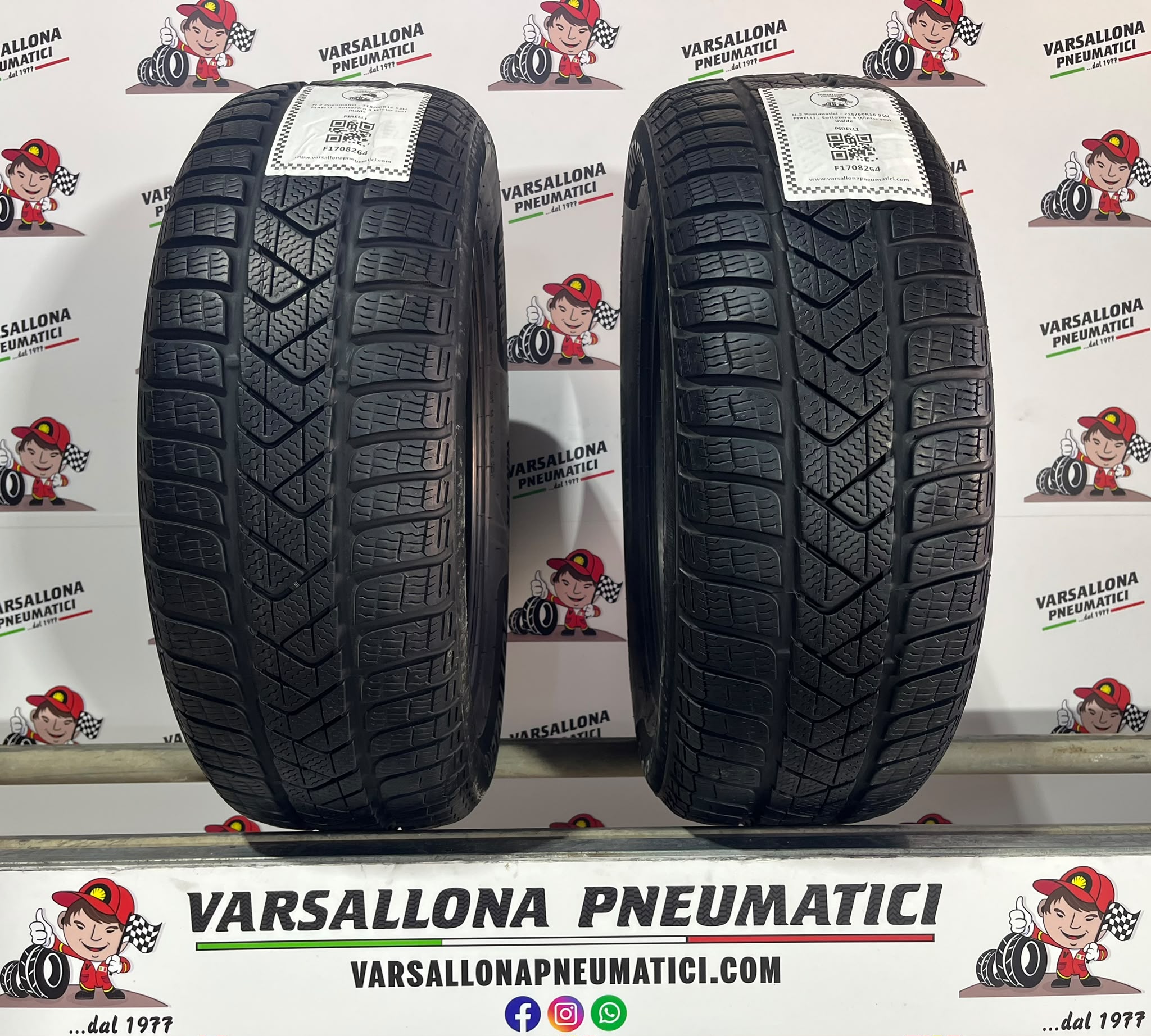 N.2 Pneumatici - 215/60R16 95H PIRELLI - Sottozero 3 Winter