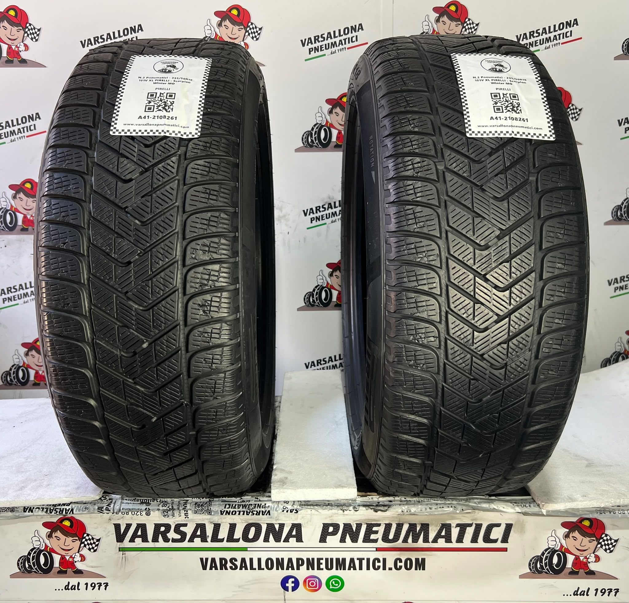 N.2 Pneumatici - 235/50R18 101V XL PIRELLI - Scorpion Winter MO