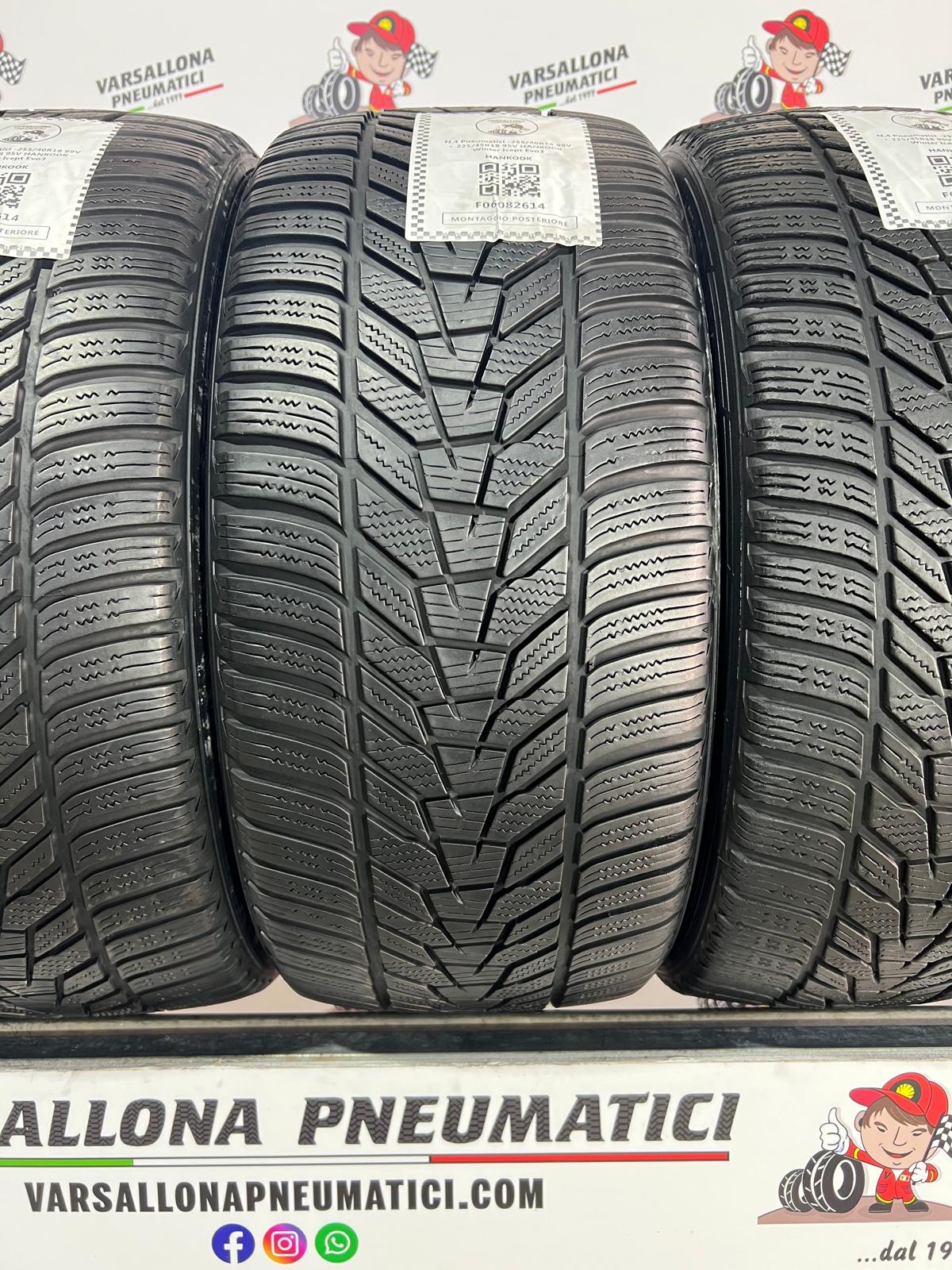 N.4 Pneumatici - 225/45R18 95V XL + 255/40R18 99V XL HANKOOK - Winter Icept Evo3 - immagine 2
