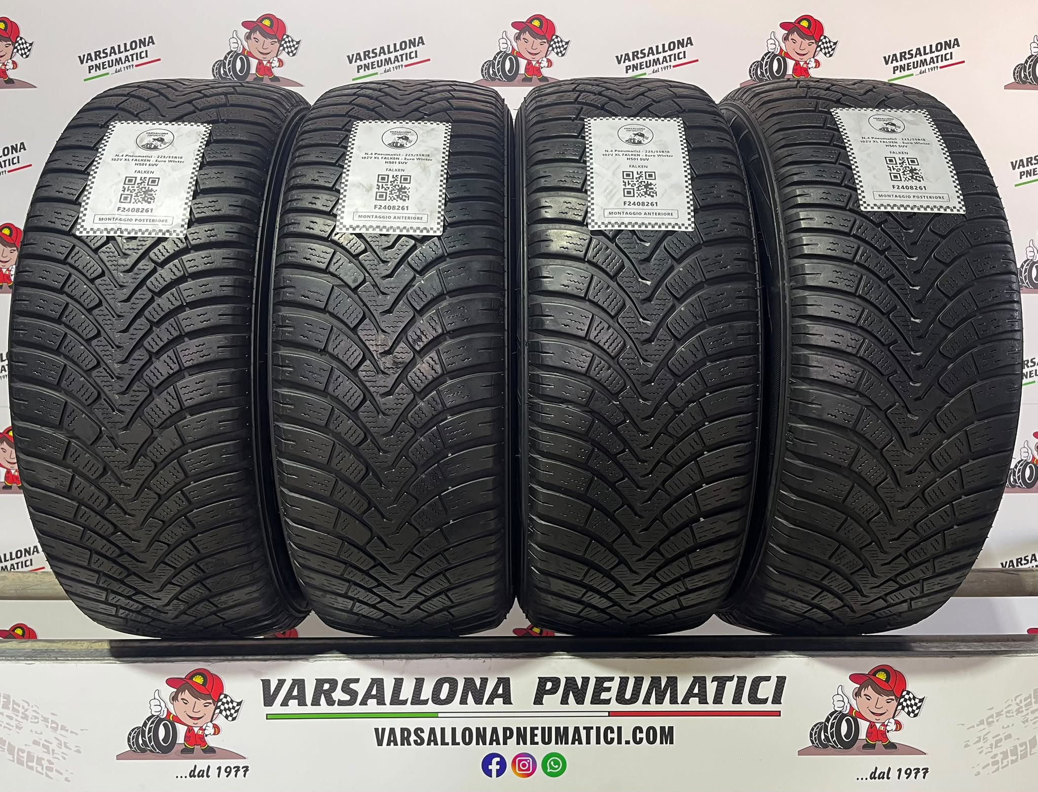 N.4 Pneumatici - 225/55R18 102V XL FALKEN - Euro Winter HS01 SUV