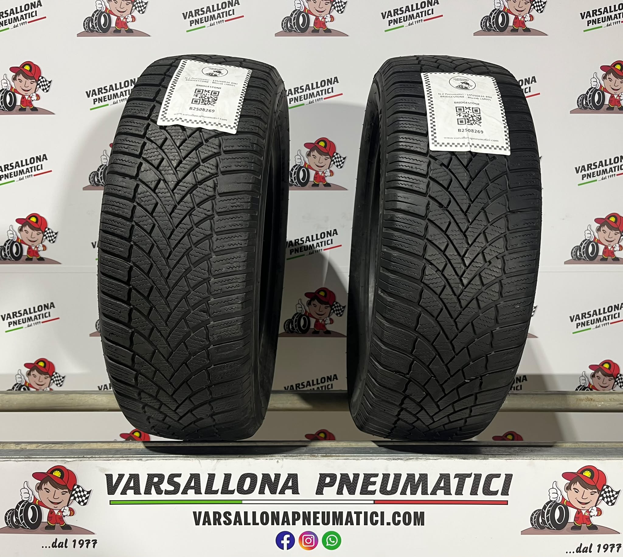 N.2 Pneumatici - 195/60R16 89H BRIDGESTONE - Blizzak LM005