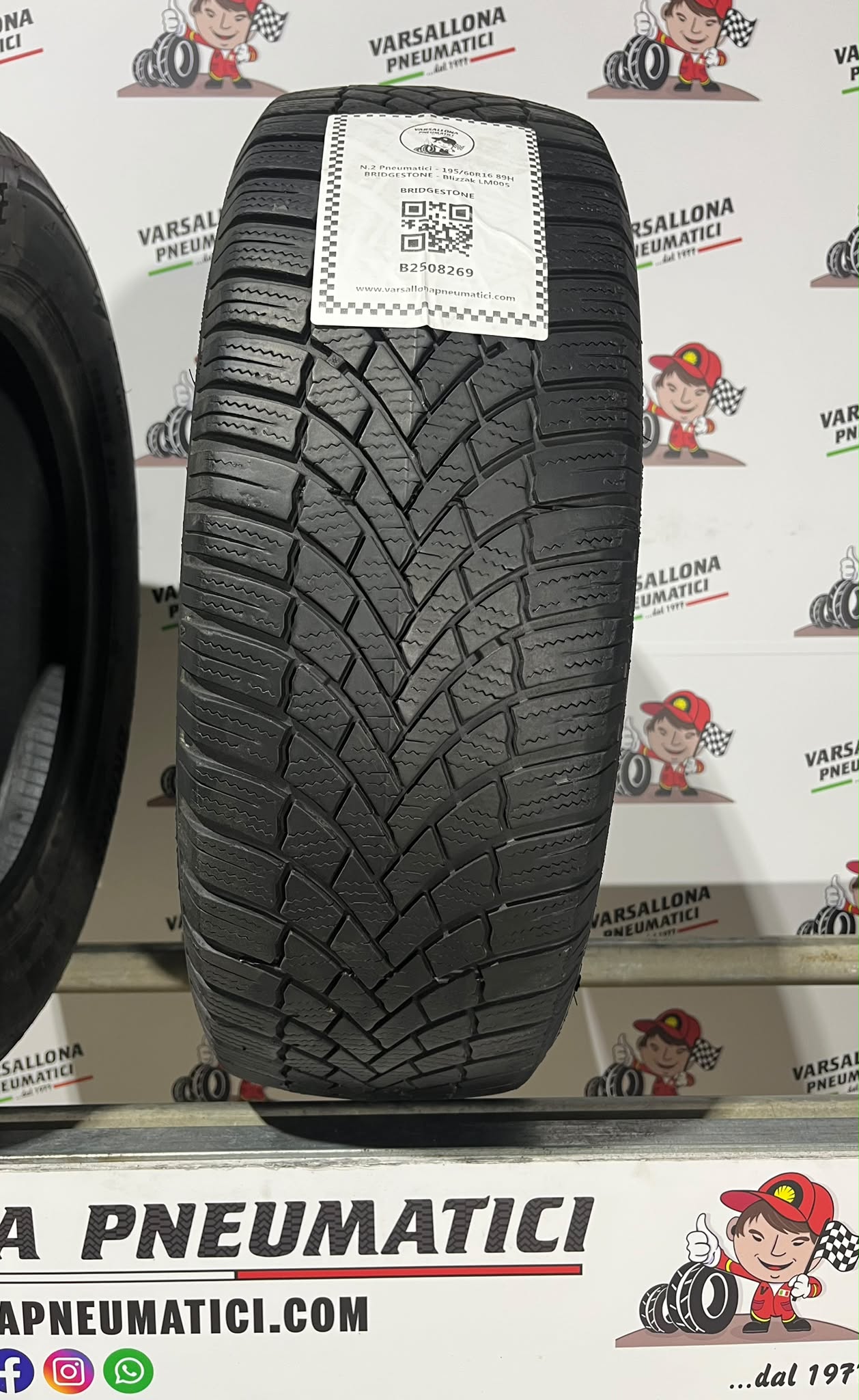 N.2 Pneumatici - 195/60R16 89H BRIDGESTONE - Blizzak LM005 - immagine 2