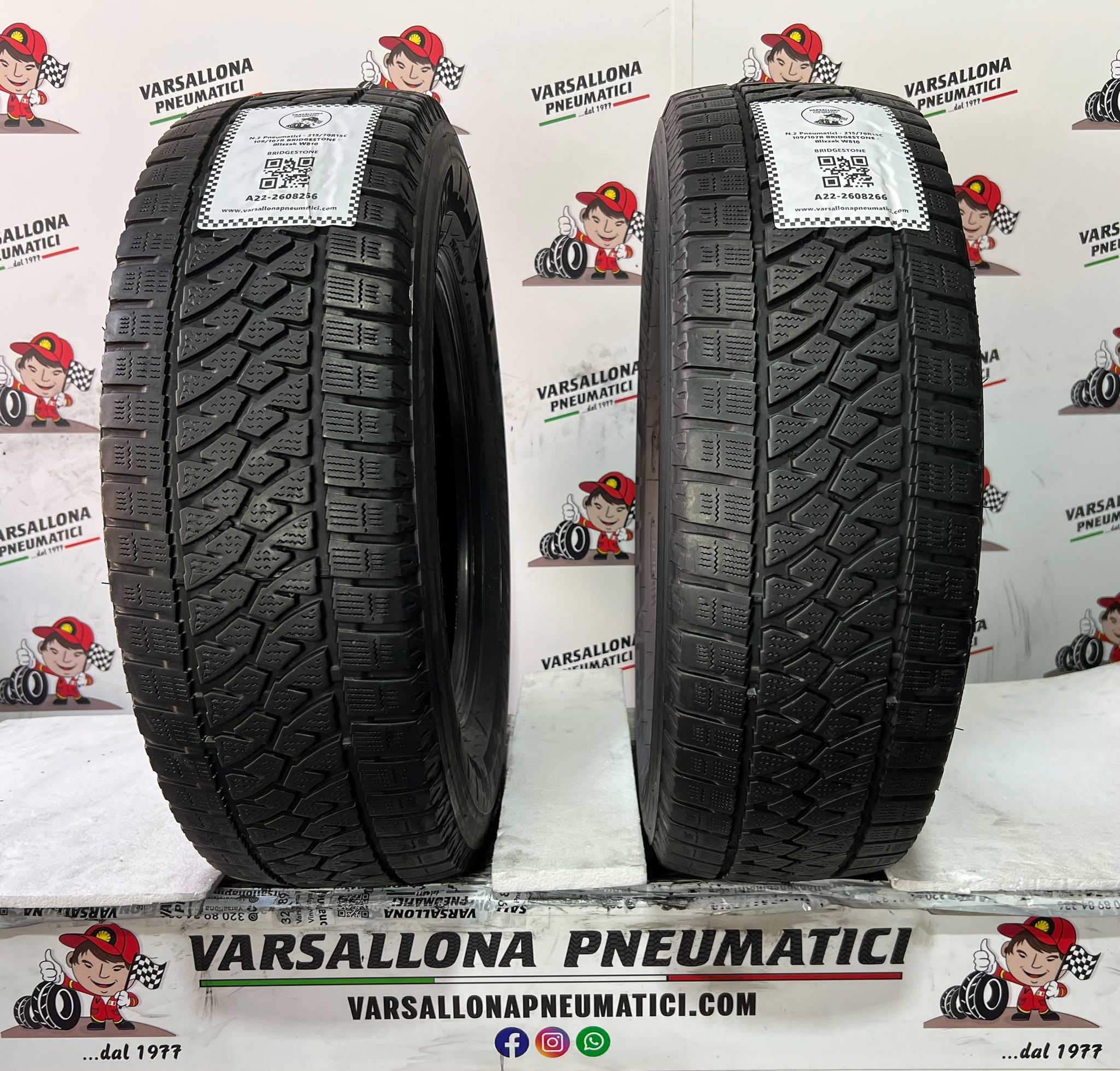N.2 Pneumatici - 215/70R15C 109/107R BRIDGESTONE - Blizzak W810