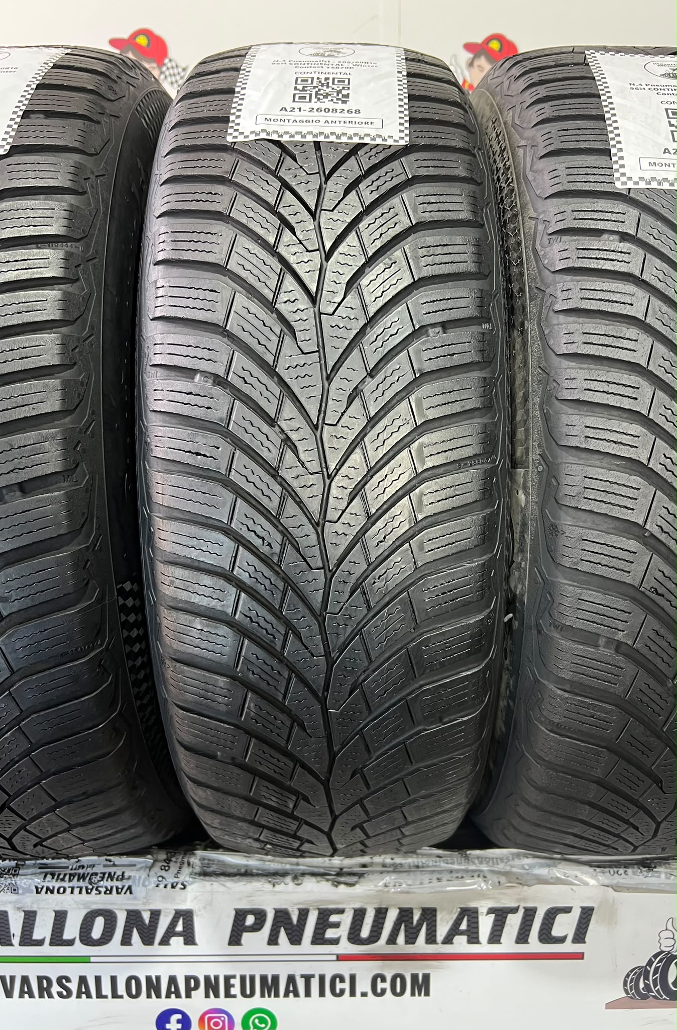 N.4 Pneumatici - 205/60R16 96H CONTINENTAL - Winter Contact TS870P - immagine 2