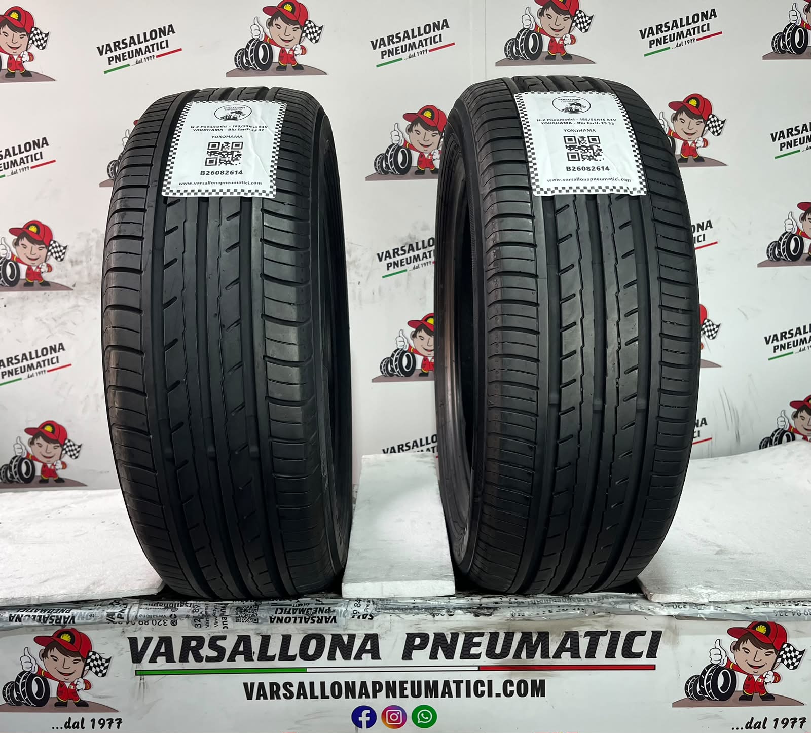 N.2 Pneumatici - 185/55R16 83V YOKOHAMA - BluEarth ES 32