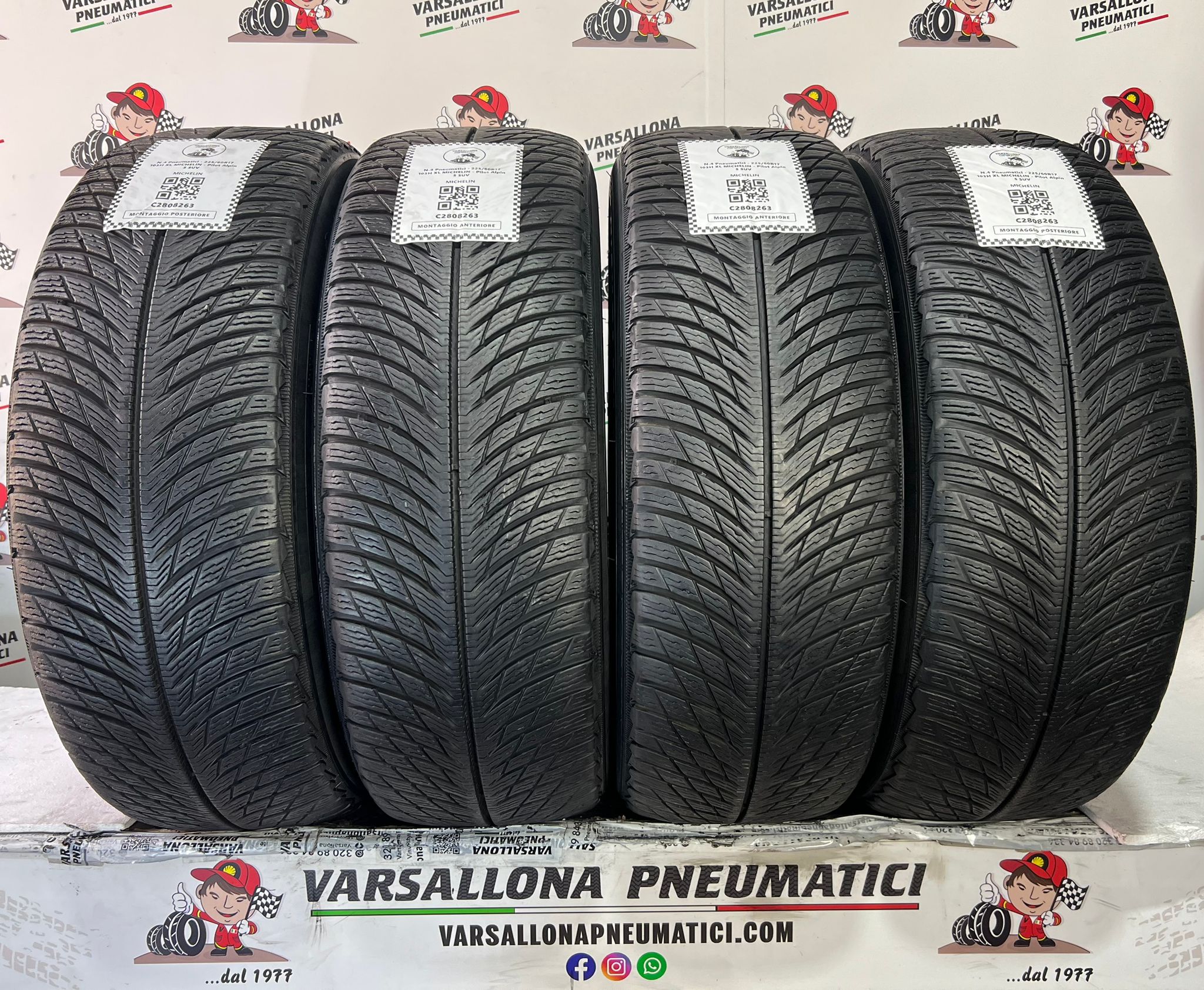 N.4 Pneumatici - 225/60R17 103H XL MICHELIN - Pilot Alpin 5 SUV