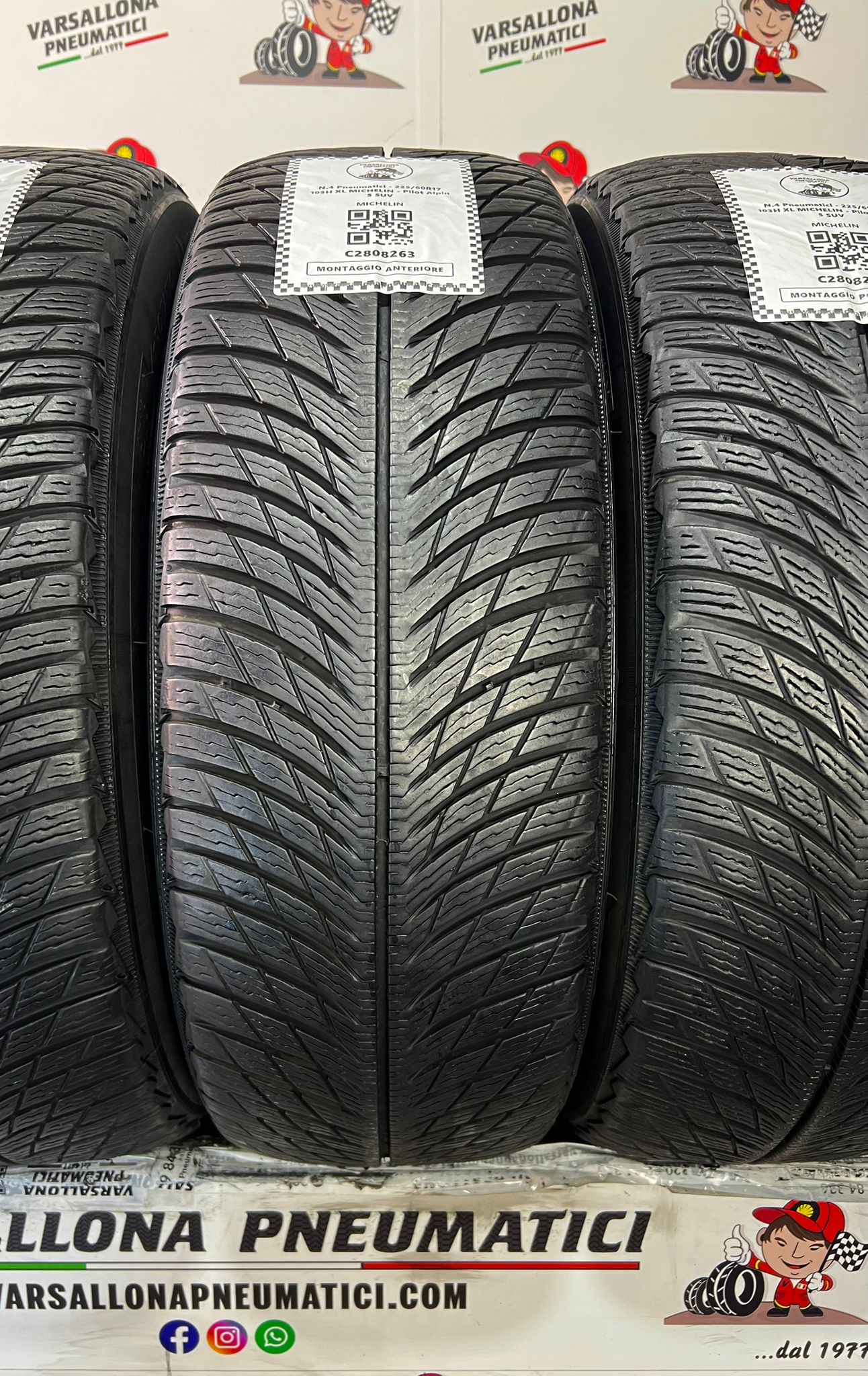 N.4 Pneumatici - 225/60R17 103H XL MICHELIN - Pilot Alpin 5 SUV - immagine 2