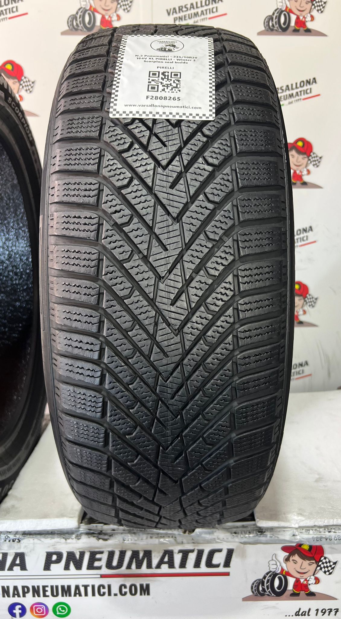 N.2 Pneumatici - 235/50R20 104V XL PIRELLI - Winter 2 Scorpion Seal inside - immagine 2
