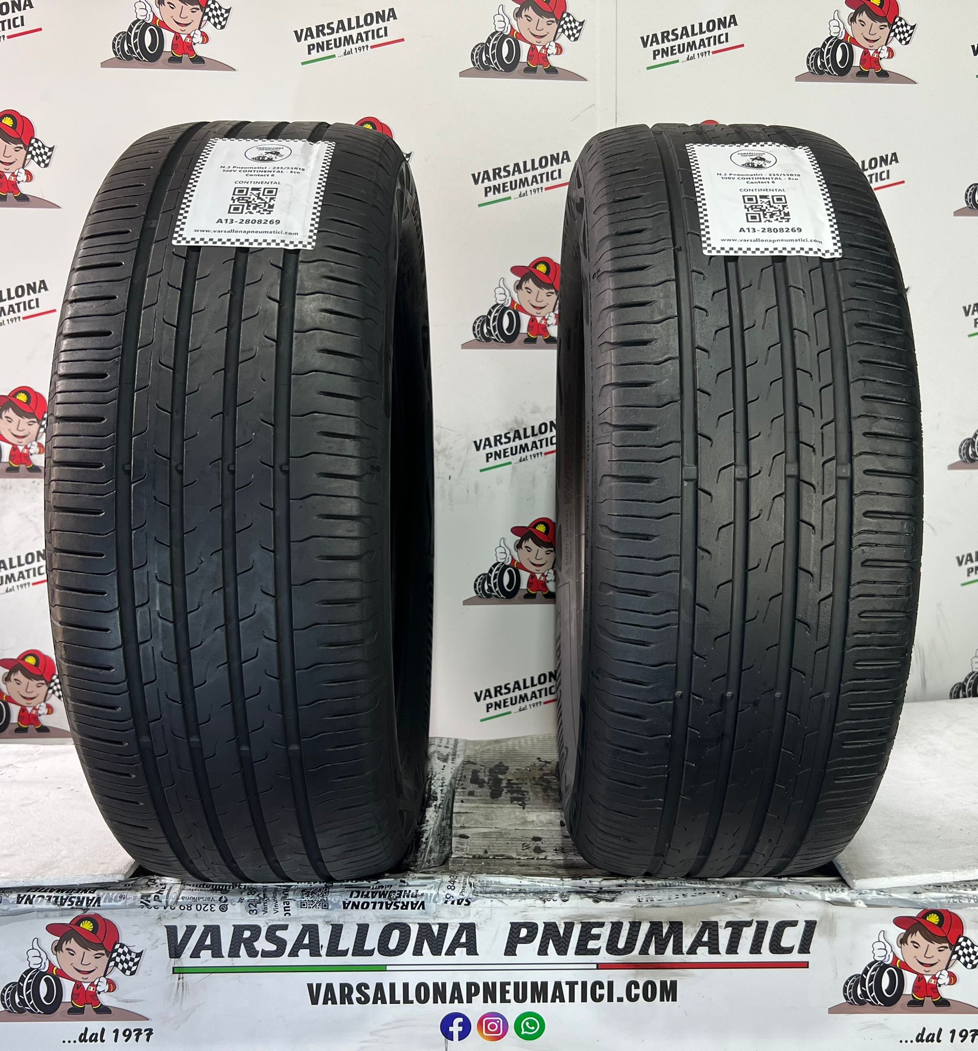 N.2 Pneumatici - 235/55R18 100V CONTINENTAL - Eco Contact 6 Conti Seal