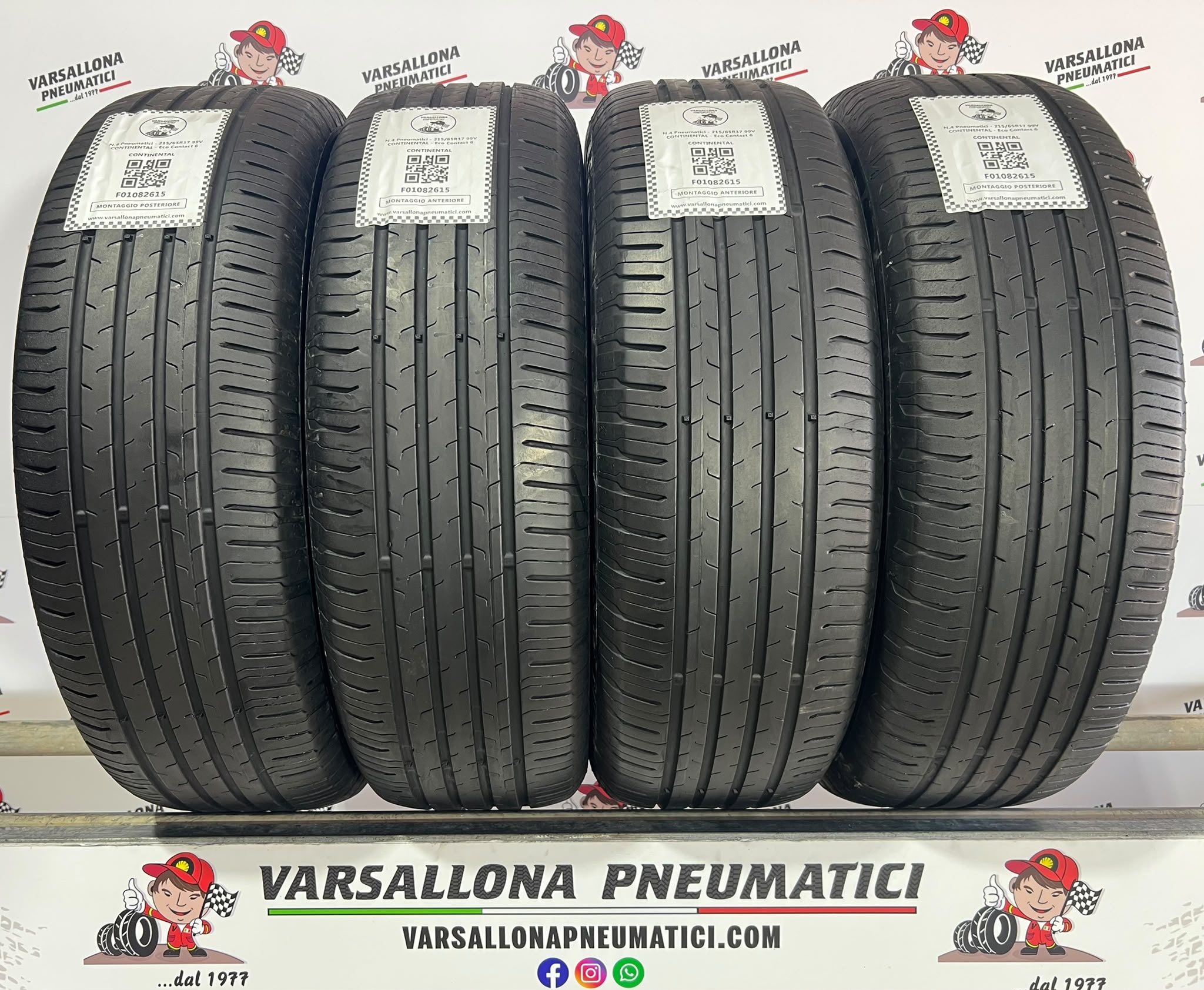 N.4 Pneumatici - 215/65R17 99V CONTINENTAL - Eco Contact 6