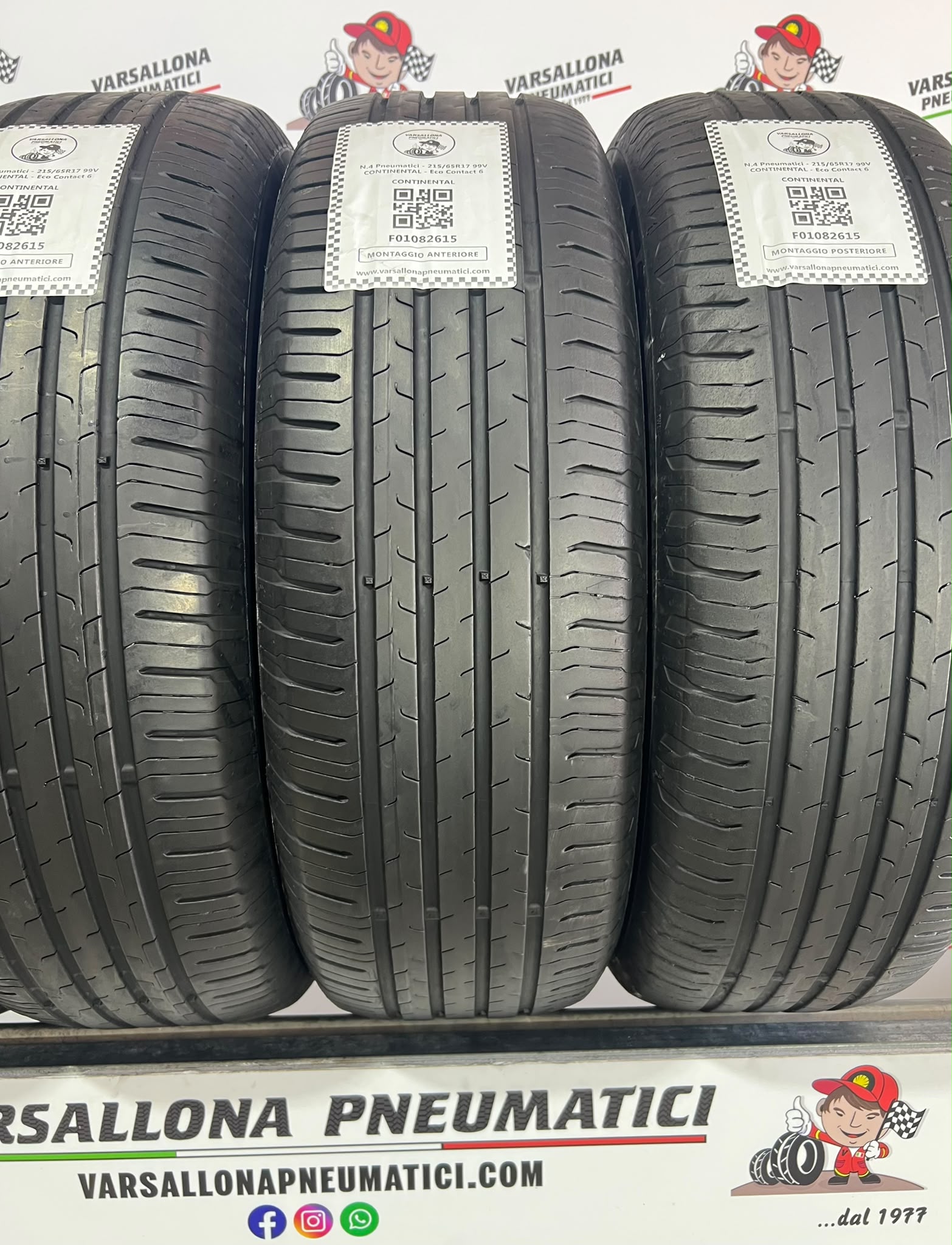 N.4 Pneumatici - 215/65R17 99V CONTINENTAL - Eco Contact 6 - immagine 2