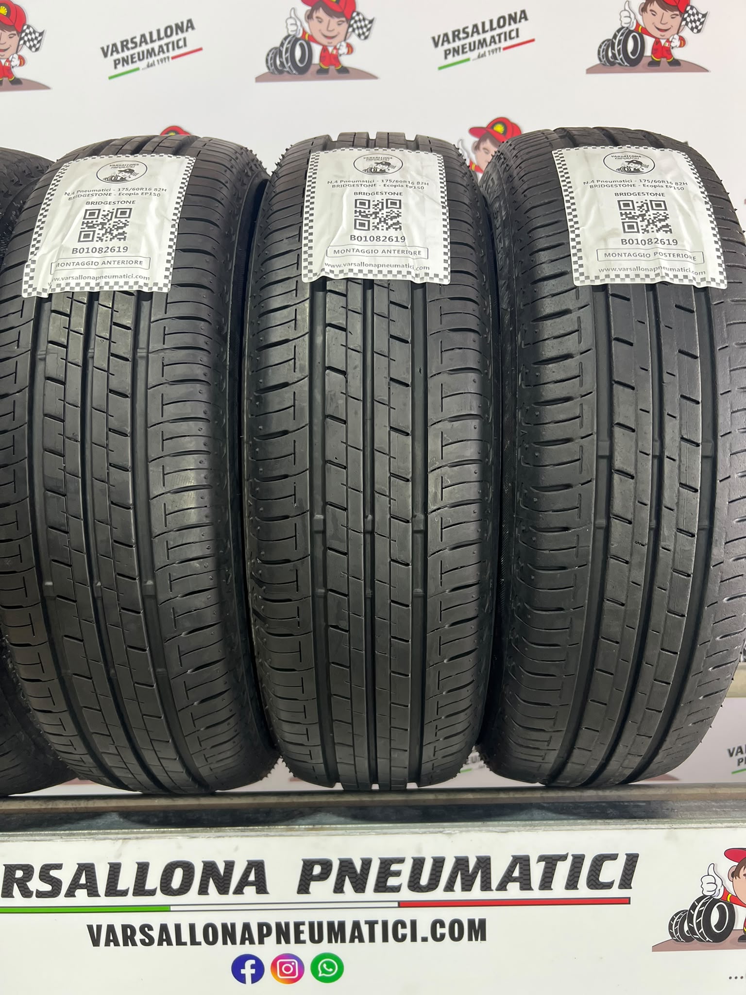N.4 Pneumatici - 175/60R16 82H BRIDGESTONE - Ecopia EP150 - immagine 2